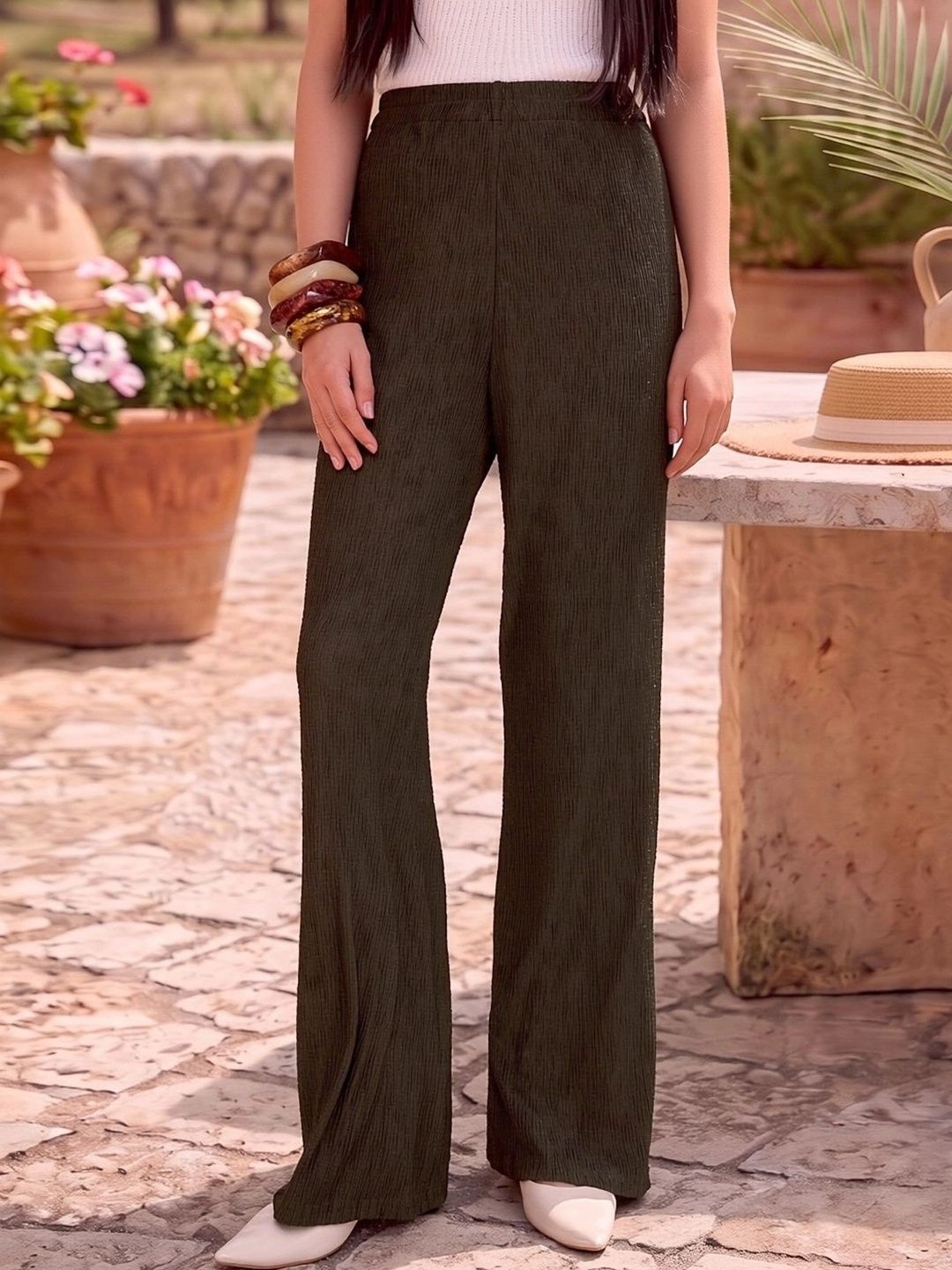 aayu Women High-Rise Pleated Trousers-picture-17