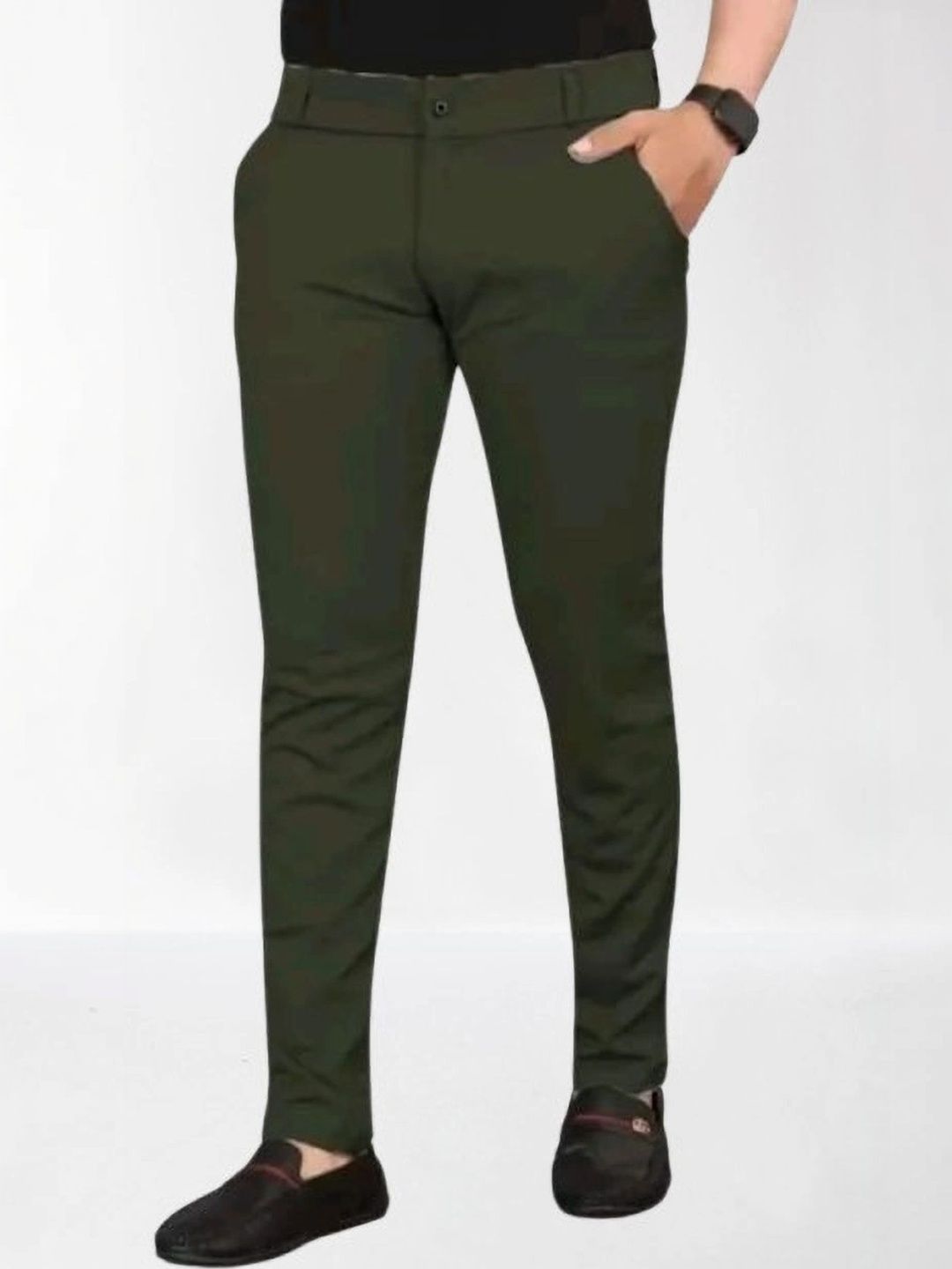 Nk staylish Men Smart Slim Fit Trousers-picture-37