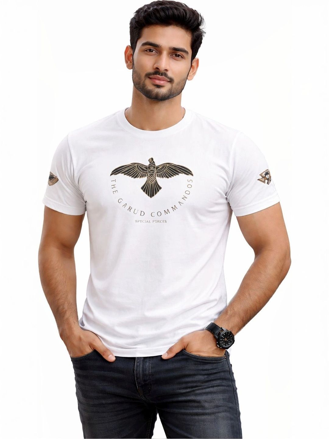 Warrior World Men Printed Pure Cotton T-shirt-picture-31