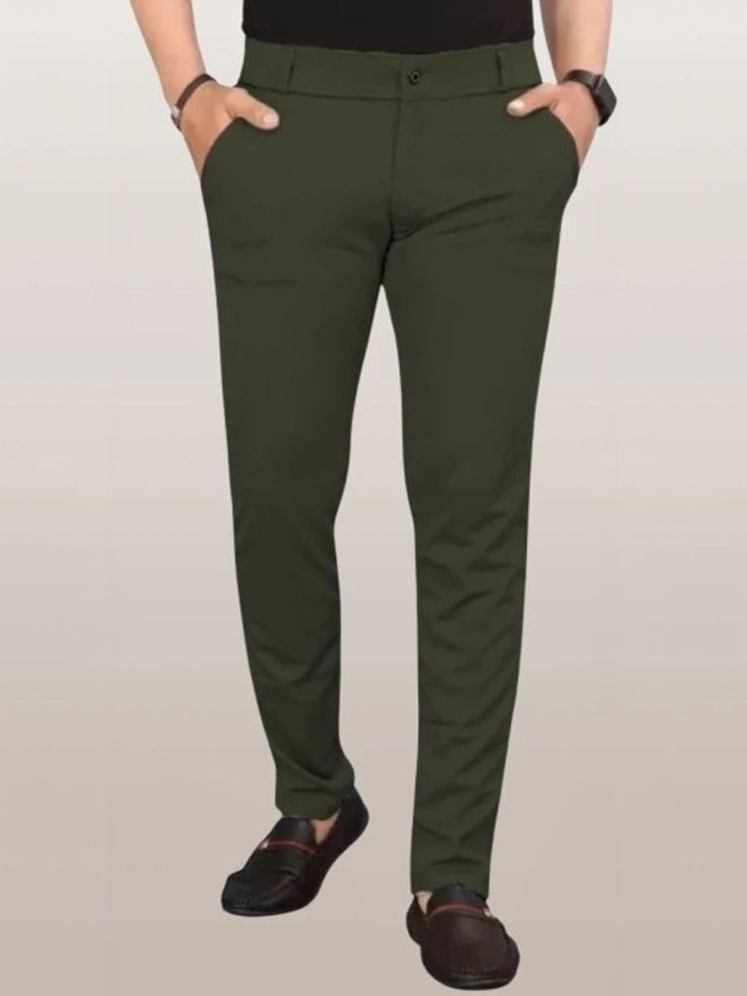 Nk staylish Men Smart Slim Fit Trousers-picture-55