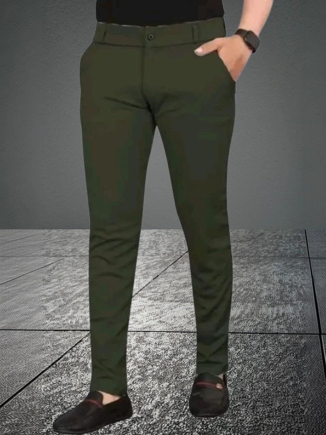 Nk staylish Men Smart Slim Fit Easy Wash Trousers-picture-39