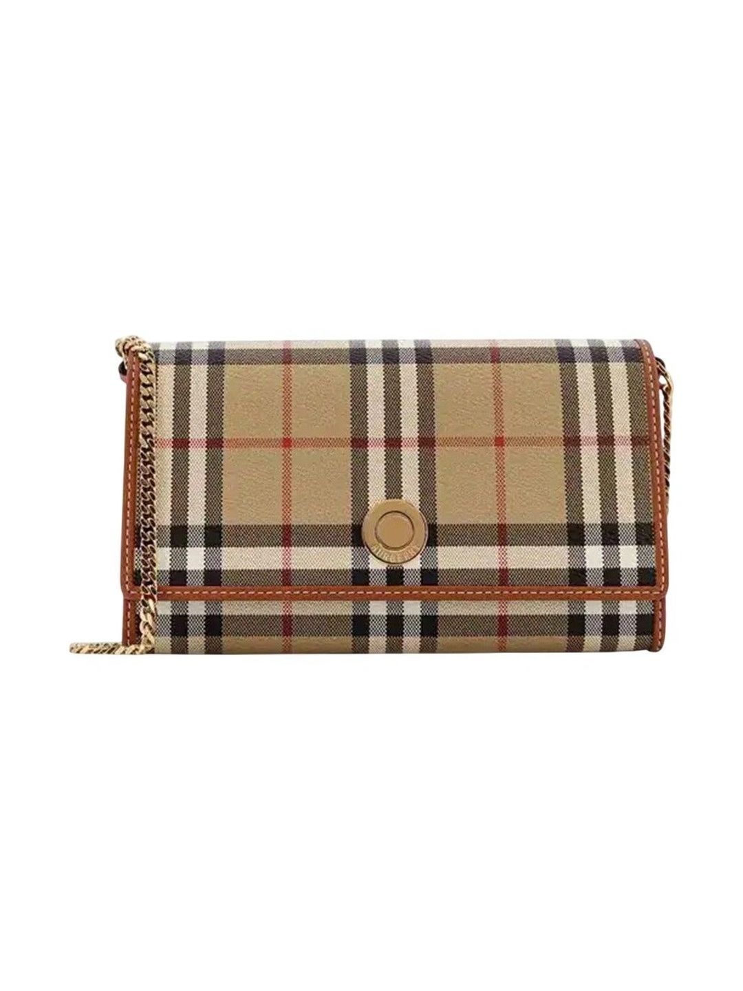 Burberry Checked PU Shoulder Bag-picture-10