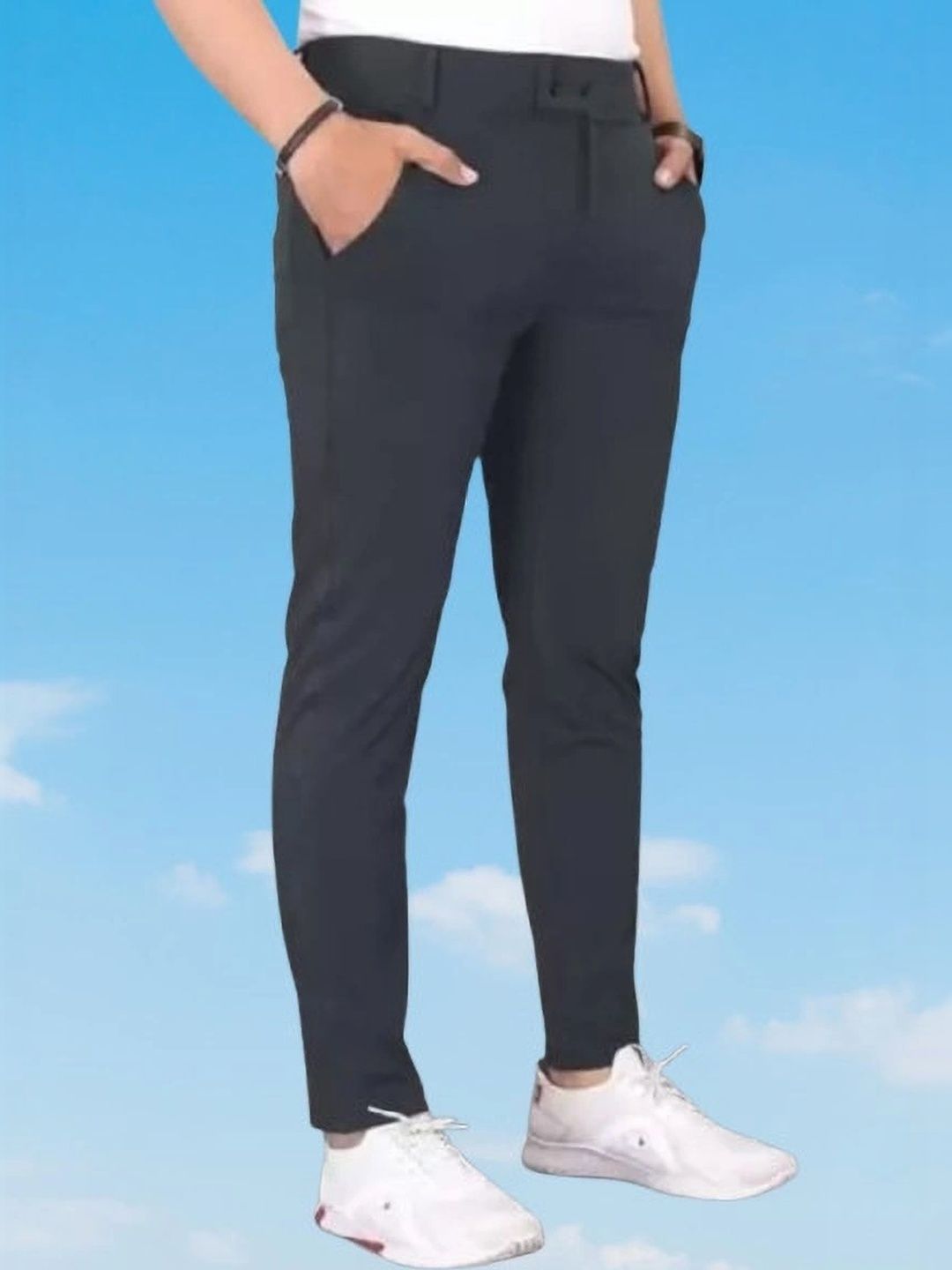 Nk staylish Men Smart Slim Fit Trousers-picture-41