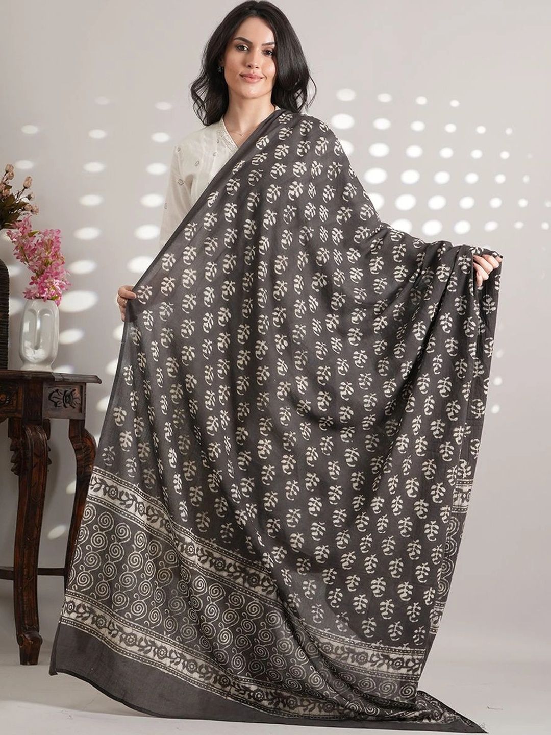 Style Shoes Ethnic Motifs Printed Pure Cotton Block Print Dupatta-picture-35