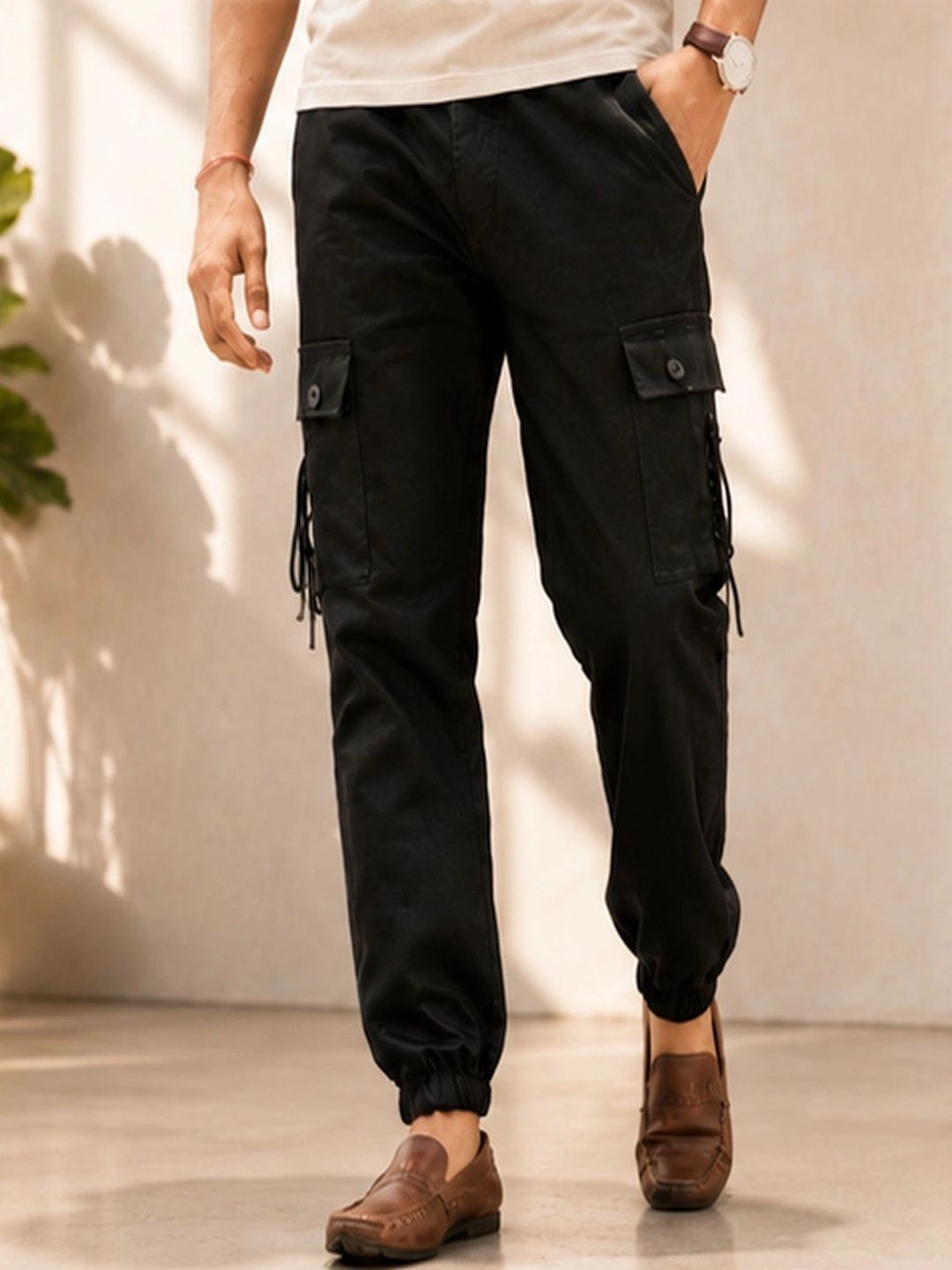 Mevan Men Classic Cargos Trousers-picture-30