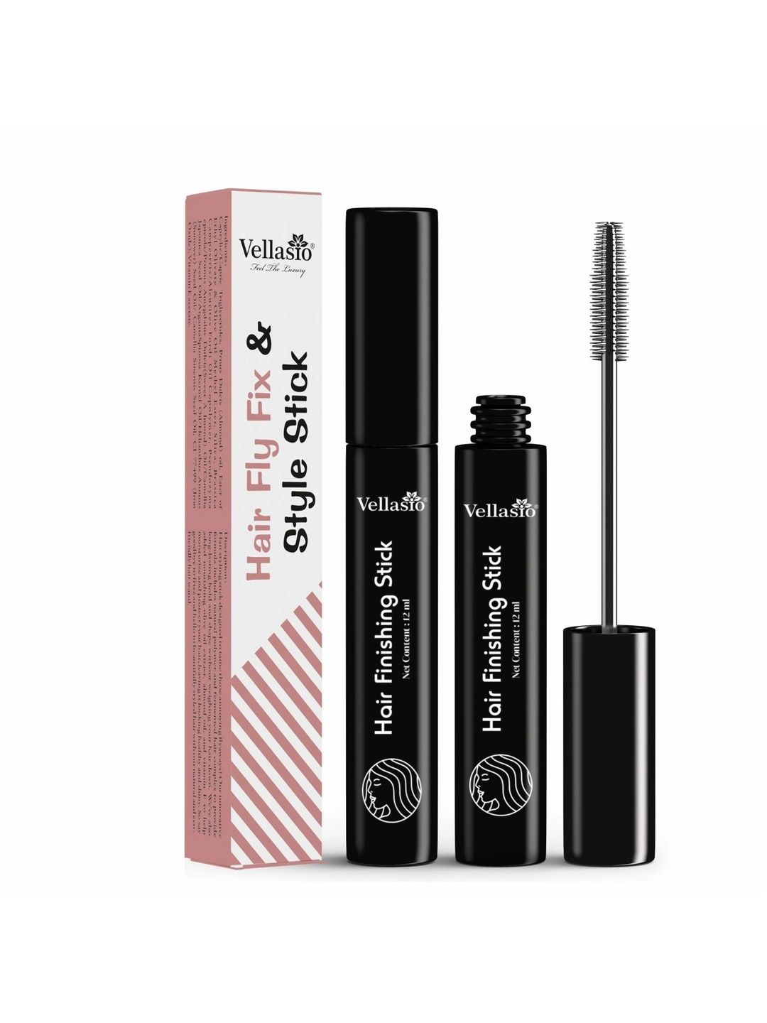 Vellasio Hair Fly Fix & Style Stick - 12 ml - Black-image-29