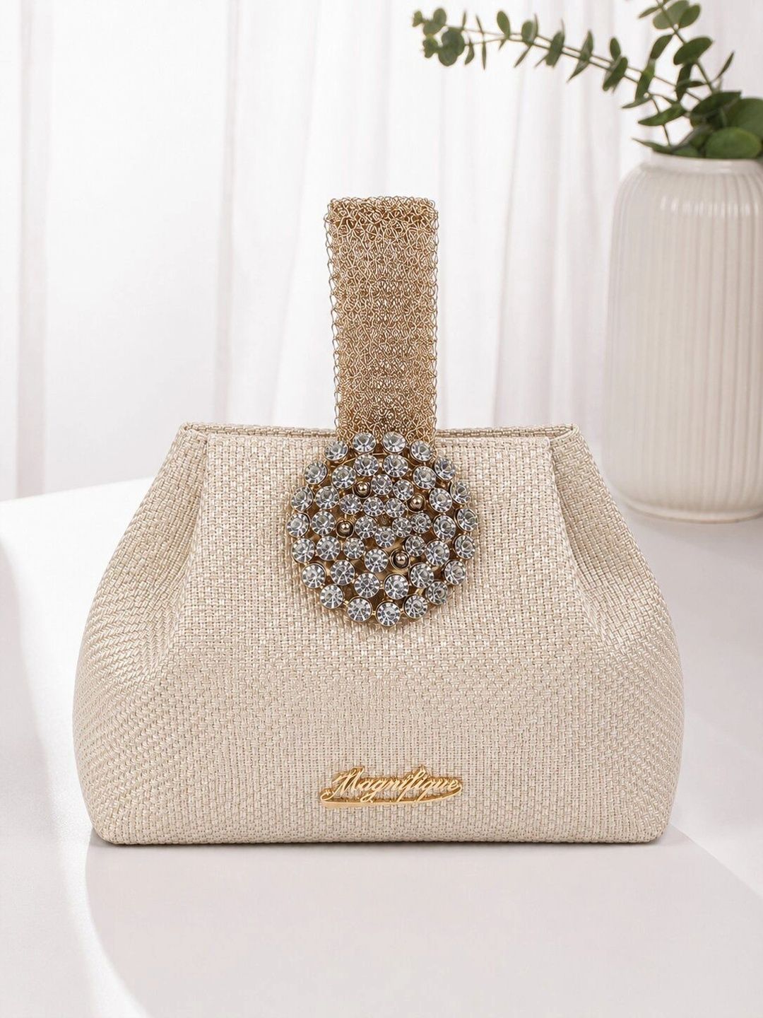 MAGNIFIQUE Textured PU Structured Handheld Bag-picture-41