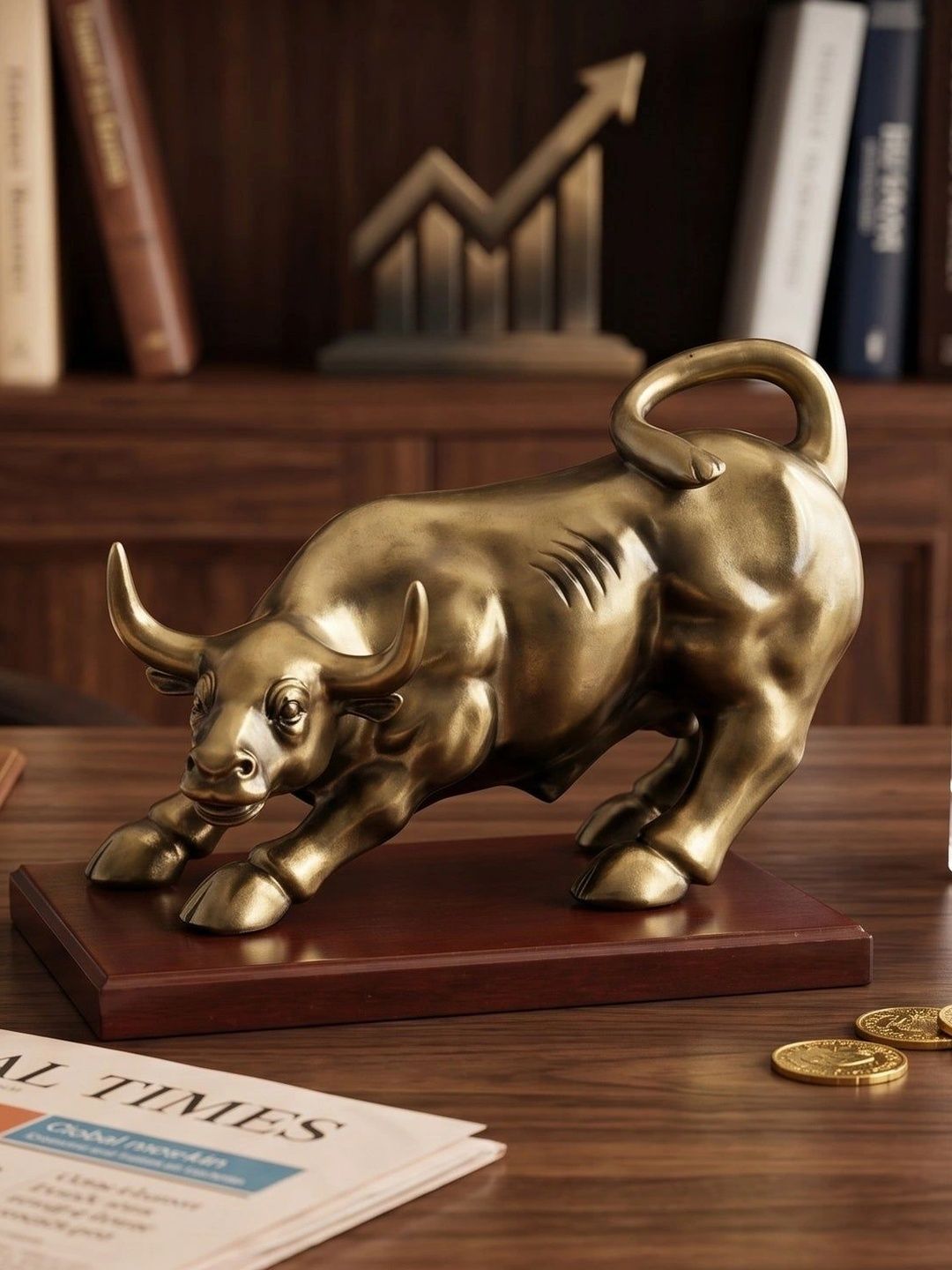 DecorGlobe Gold-Toned Figurine Showpiece-picture-8