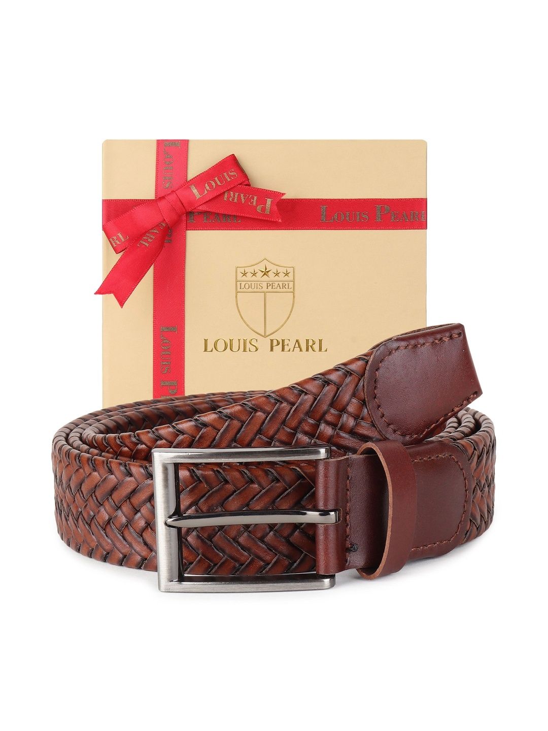 LOUIS PEARL Men Braided Leather Reversible Belt-image-22