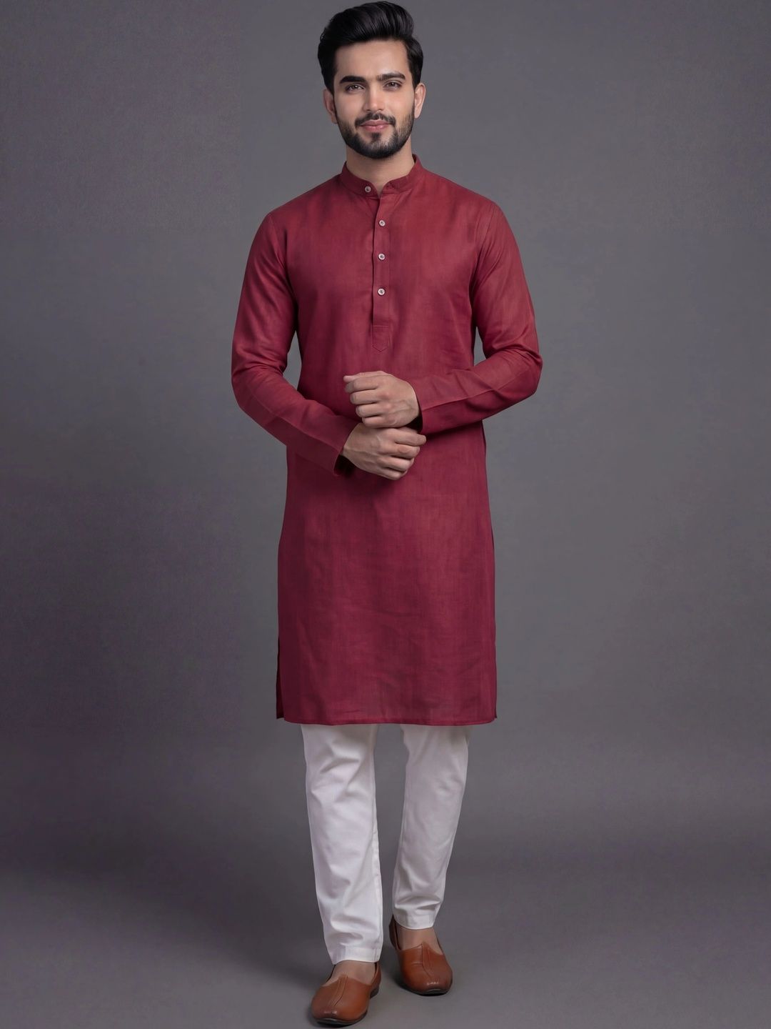 Tibra Collection Men Regular Kurta with Pyjamas-image-1