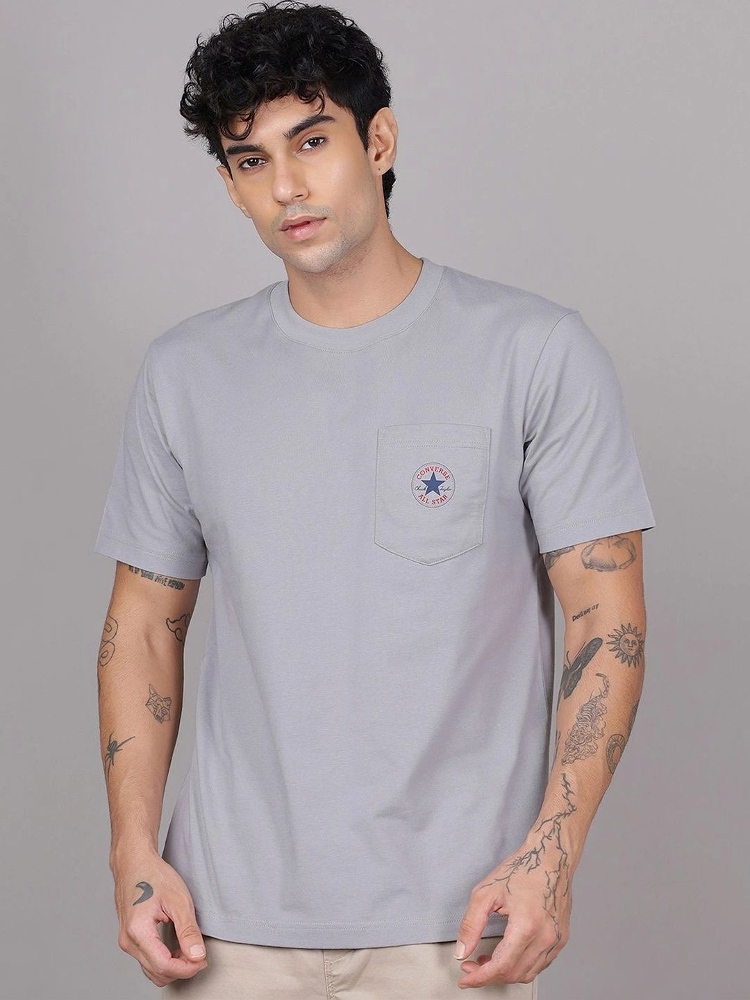 Converse Unisex Brand Logo Pockets T-shirt-picture-28