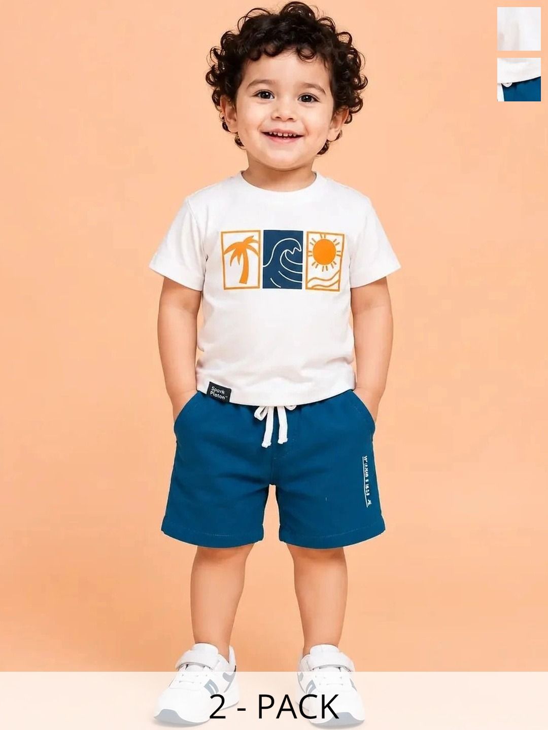Bloomup Boys Printed T-shirt with Shorts-picture-58