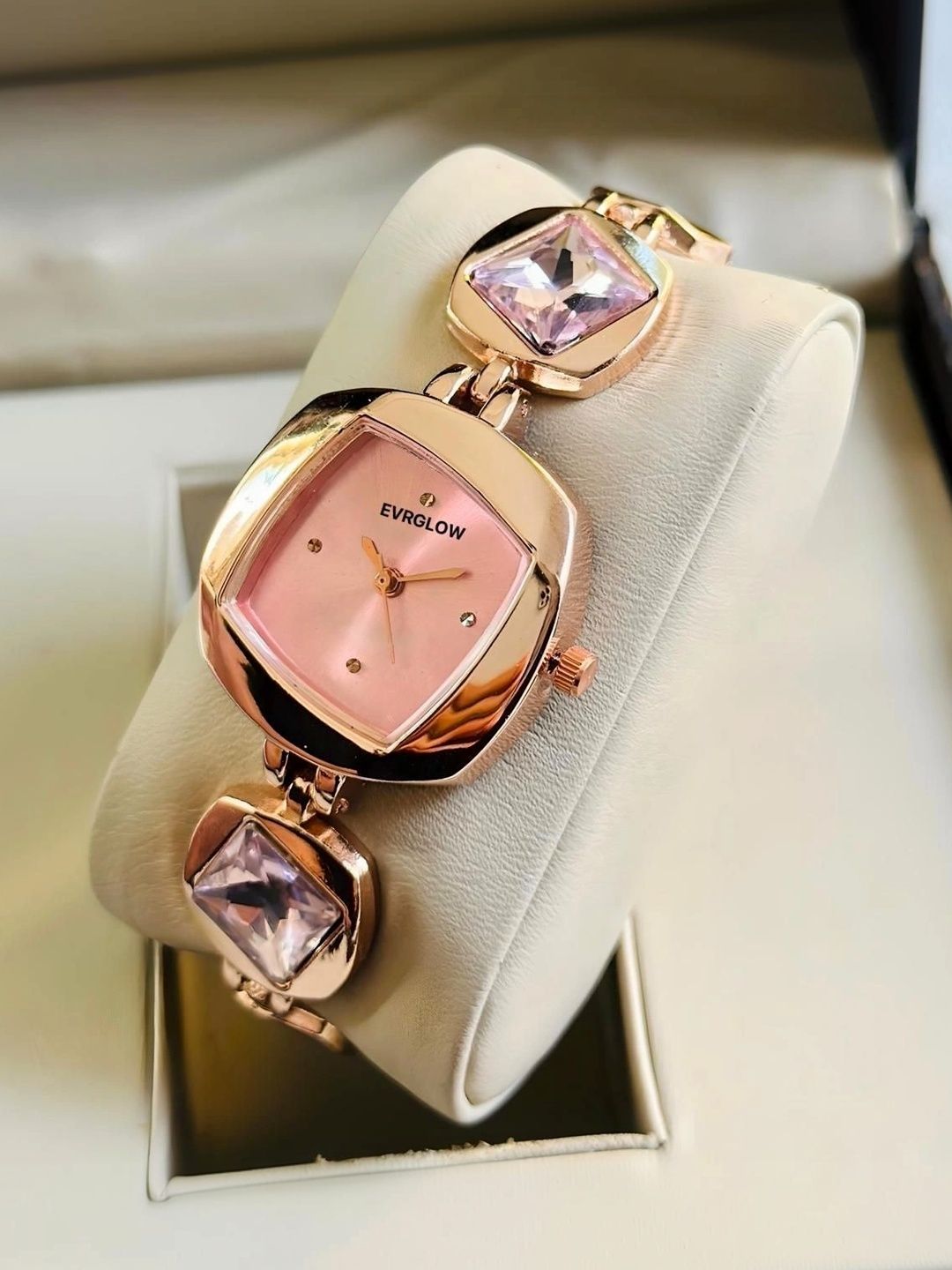 EVRGLOW Girls Dial & Stainless Steel Bracelet Style Straps Analogue Watch DRW-27_GOLD_ROSEGOLD-picture-31