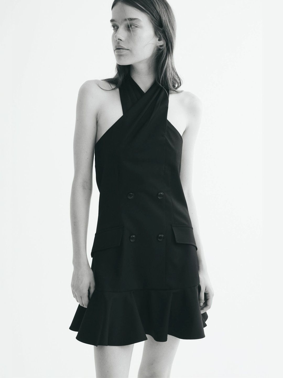 H&M Halter Neck Ruffled Mini Dress-picture-22