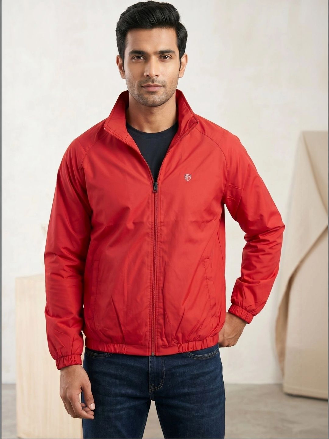 AXMANN Men Lightweight Running Bomber Jacket-picture-21