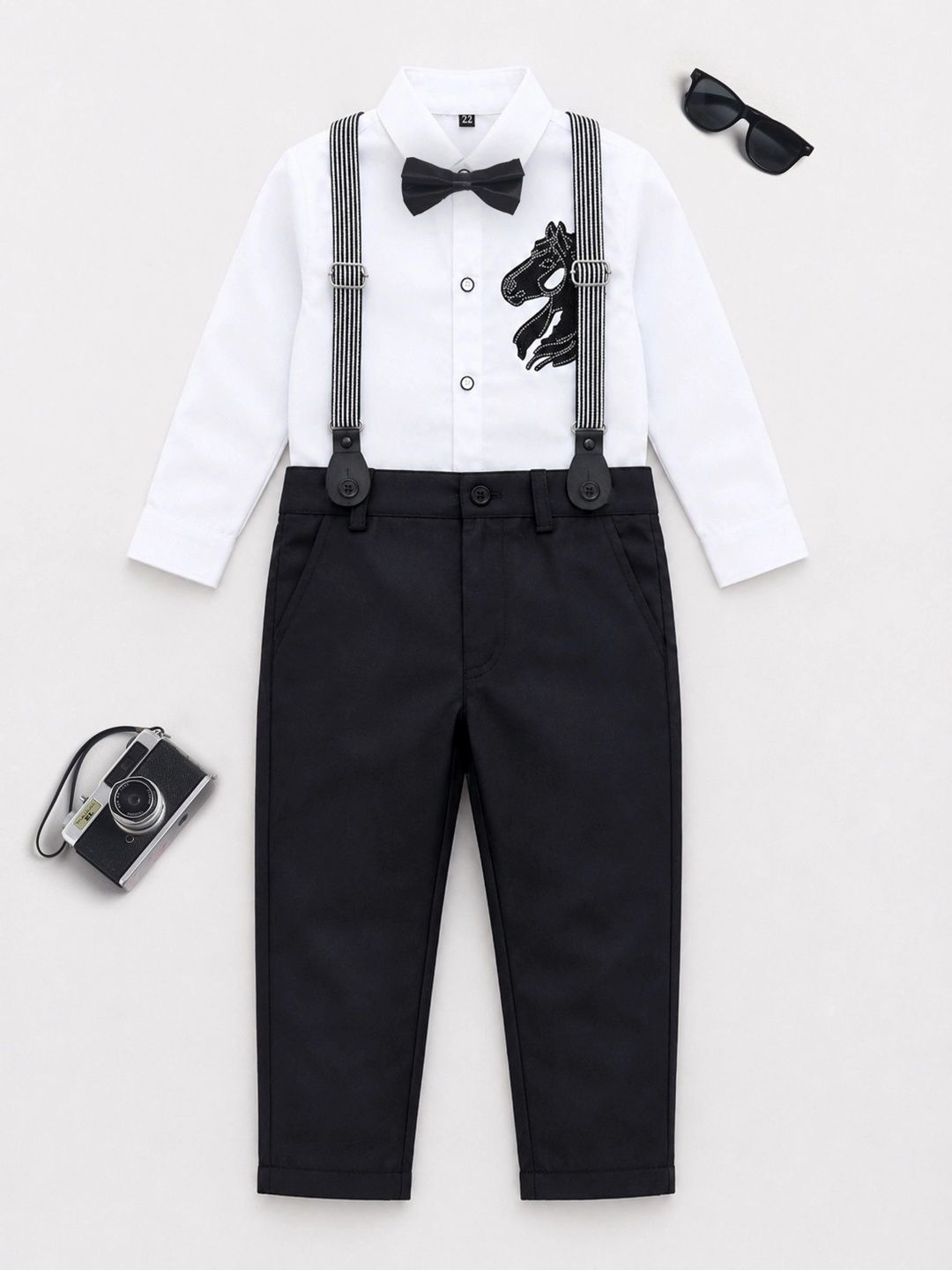 BAESD Boys Embellished Shirt with Trousers-image-6