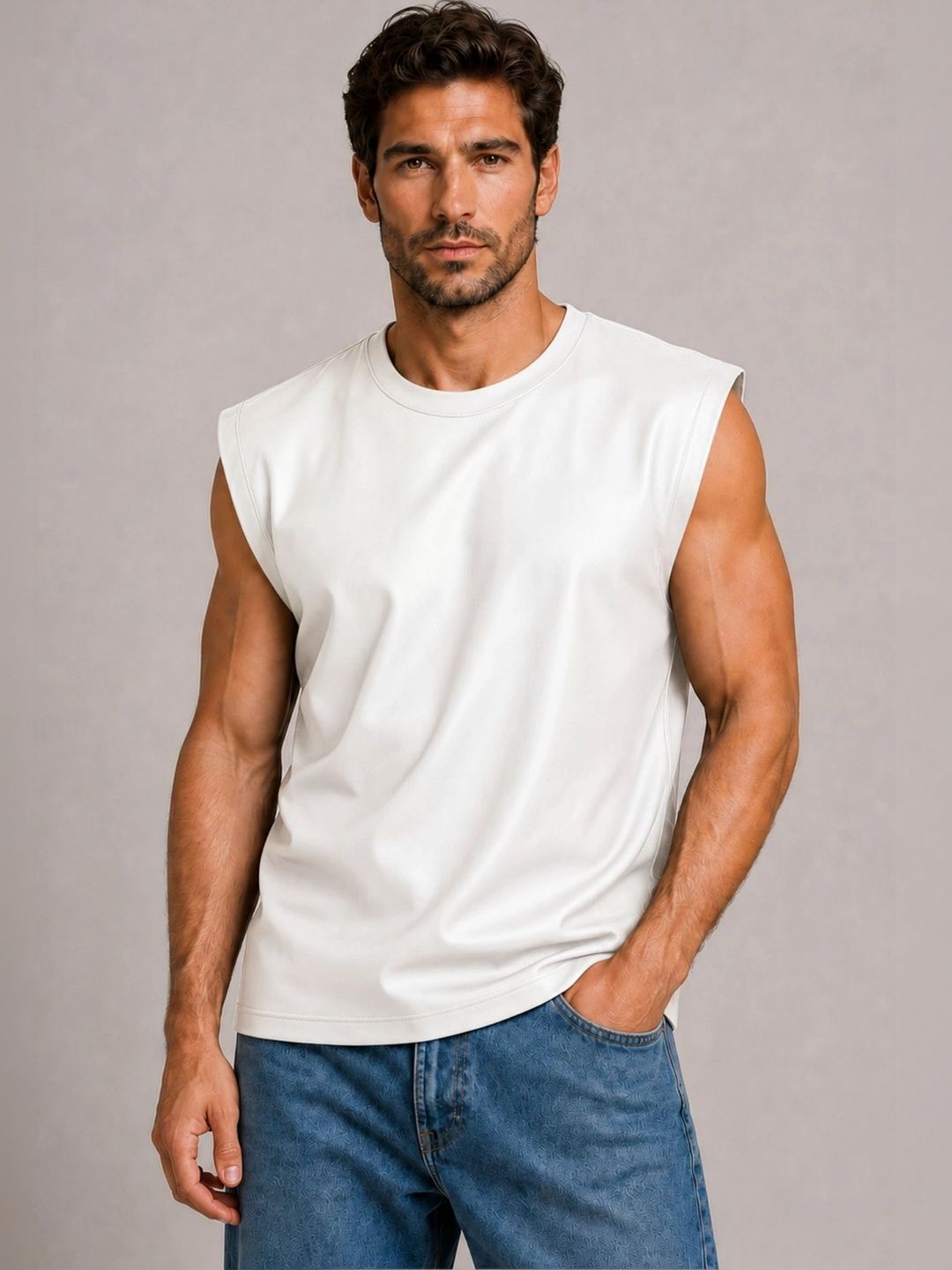 Raxedo Men Drop-Shoulder Sleeves T-shirt-picture-29