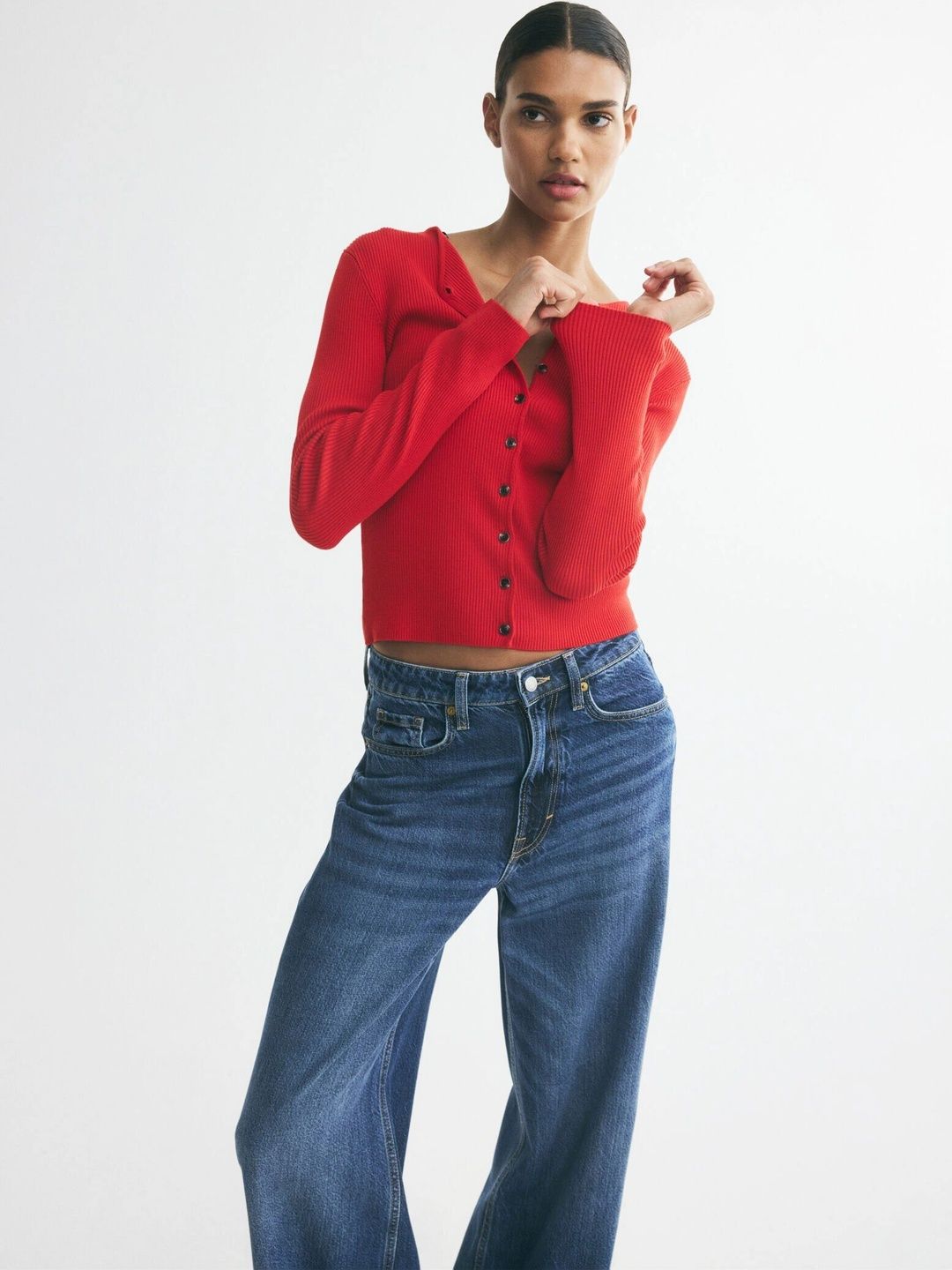 H&M Women Ribbed Cardigan-picture-33