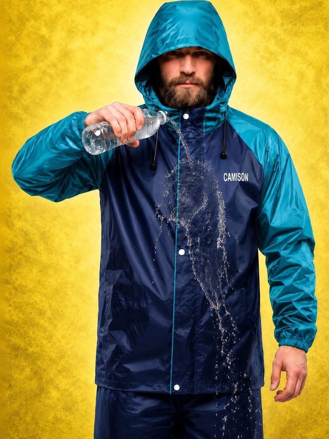 CAMISON Hooded Breathable Waterproof Rain Jacket-picture-26