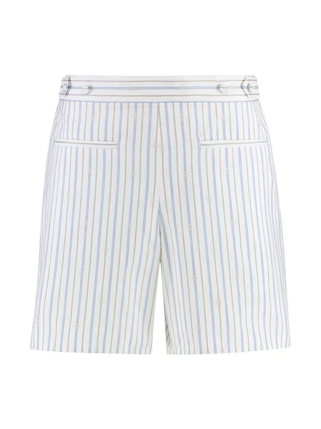Alexander McQueen White Regular Stripes Shorts-picture-34