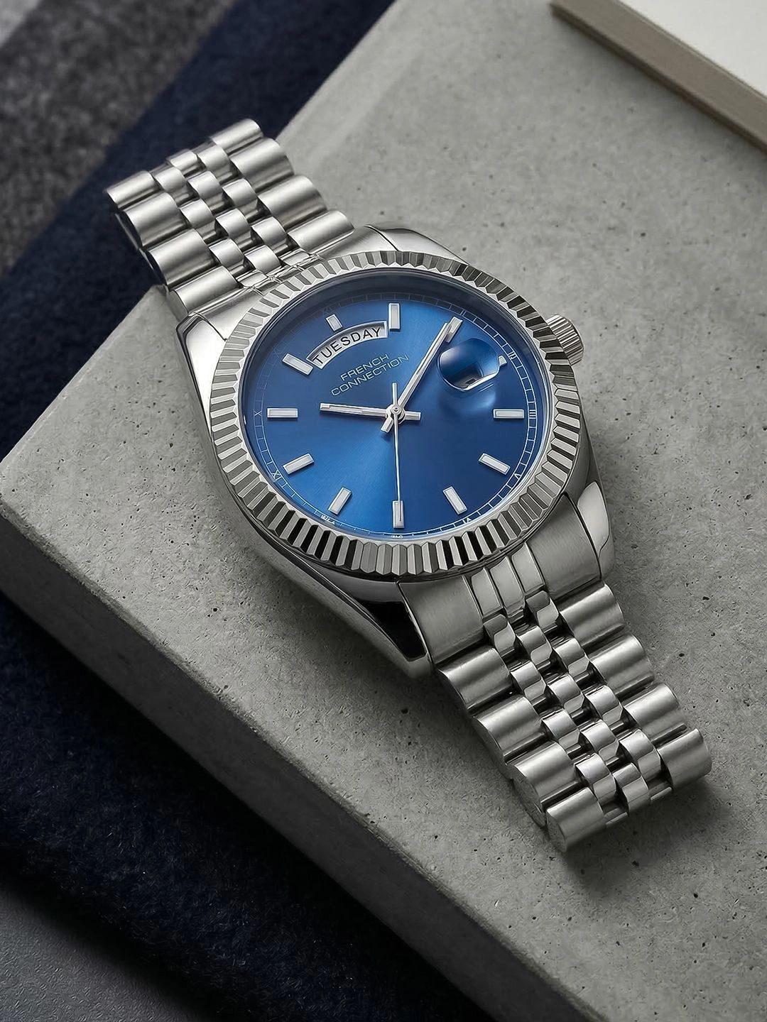 French Connection Men Dial & Stainless Steel Bracelet Style Straps Analogue Watch FCND10USM-picture-17