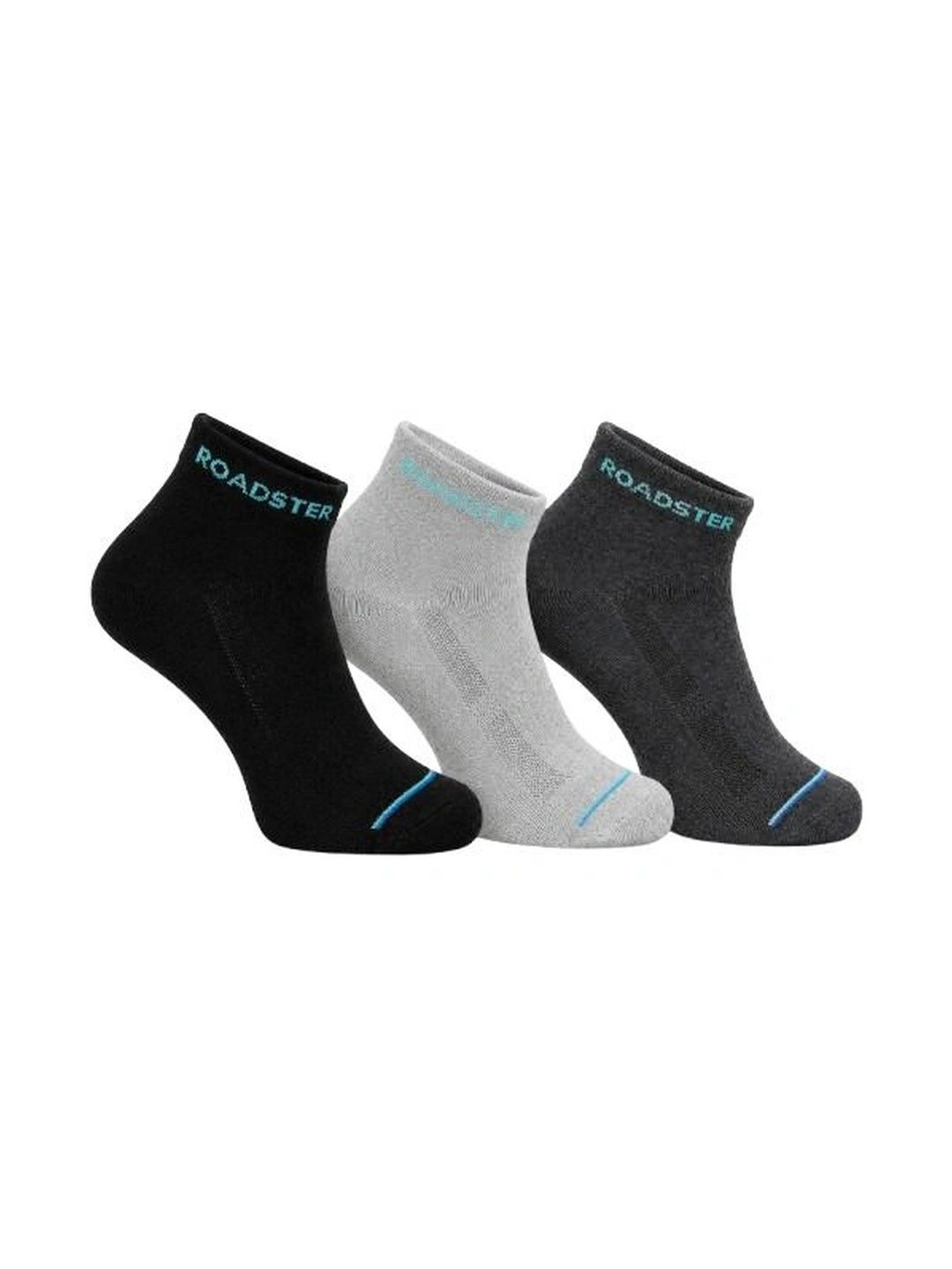 Roadster Men Pack of 3 Cotton Ankle Length Socks-picture-13