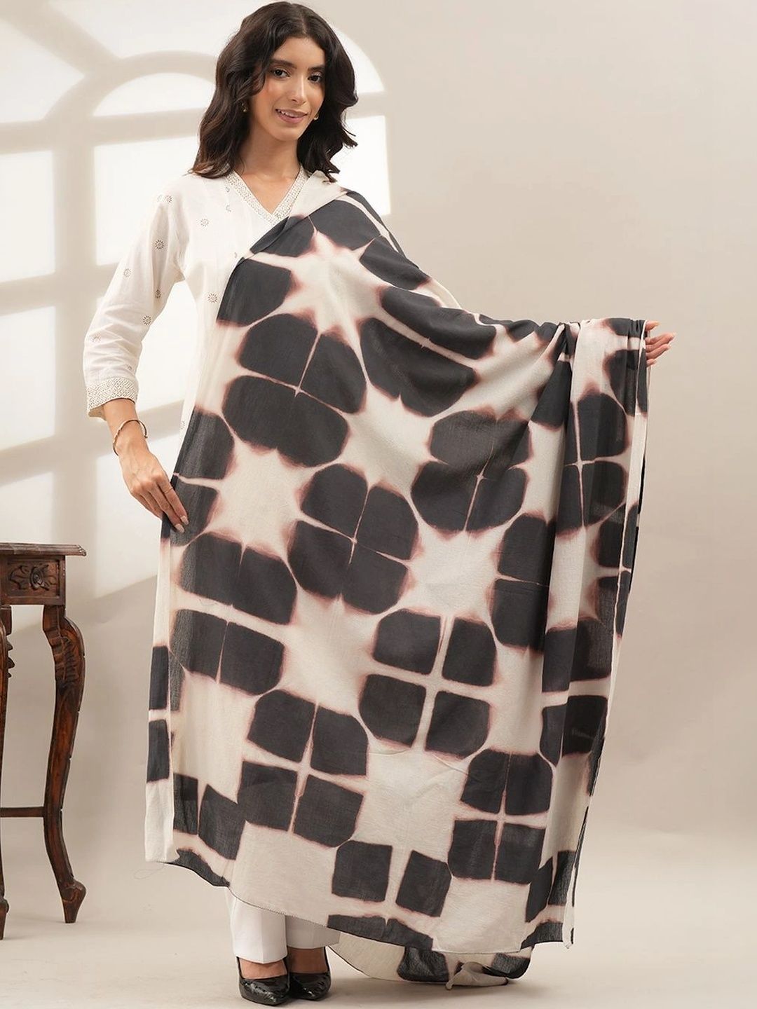 Style Shoes Printed Pure Cotton Tie and Dye Dupatta-picture-38