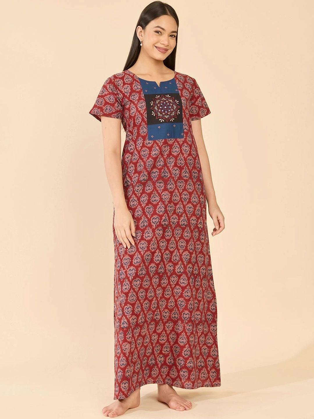 Maybell Printed Maxi Nightdress-image-30