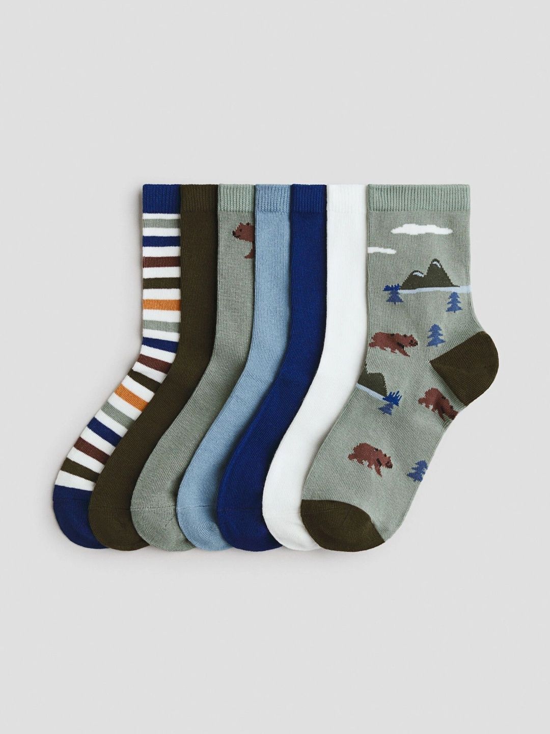 H&M Boys Patterned Calf Length Socks-picture-35