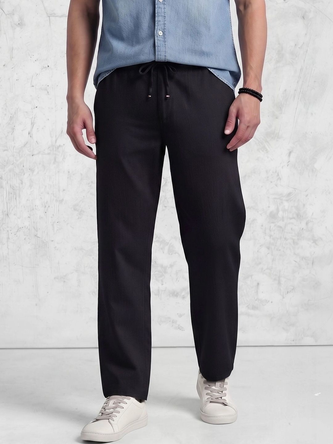 URBANICE Men Relaxed Loose Fit Trousers-picture-10