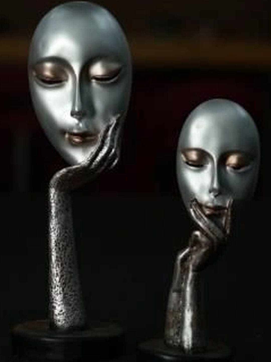 DecorGlobe Silver-Toned Figurine Showpiece-picture-47