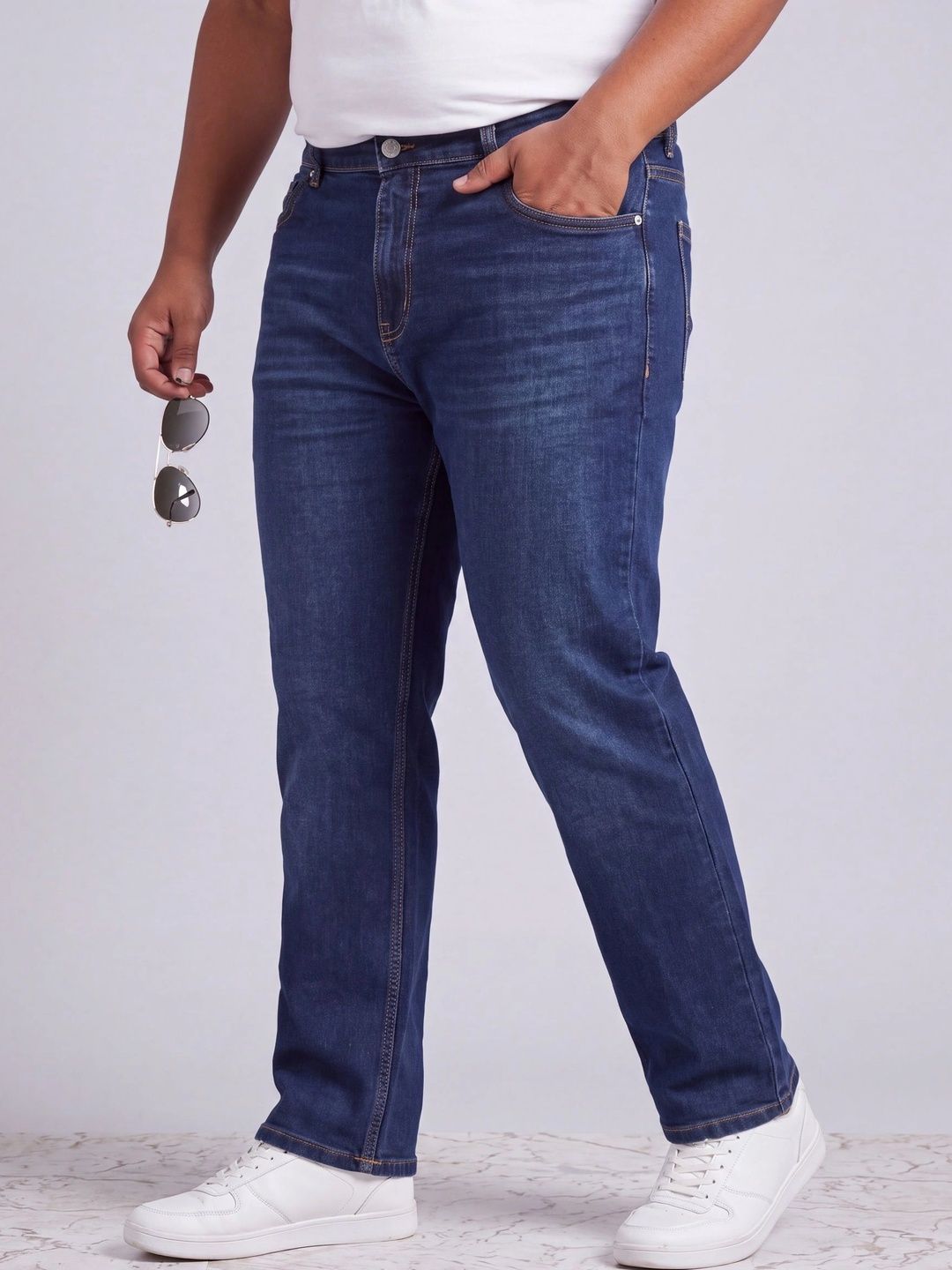 Turning Blue Men Straight Fit Mid-Rise Jeans-image-32