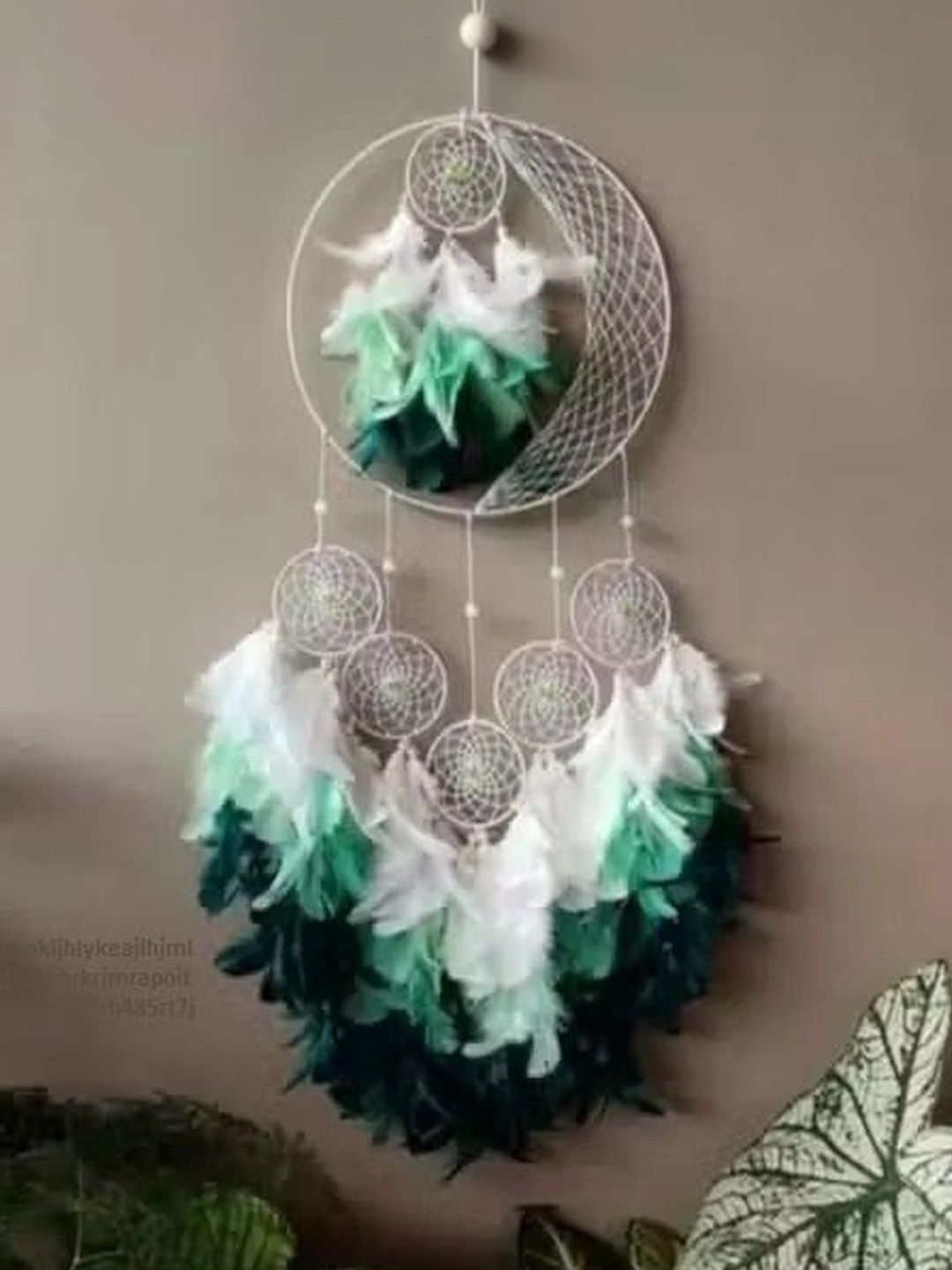 MEHRUNA White Self-Designed Circular Handcrafted Bohemian Windchimes-image-48