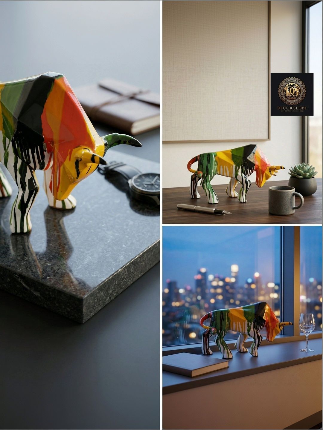 DecorGlobe Multicoloured Figurine Showpiece-picture-17
