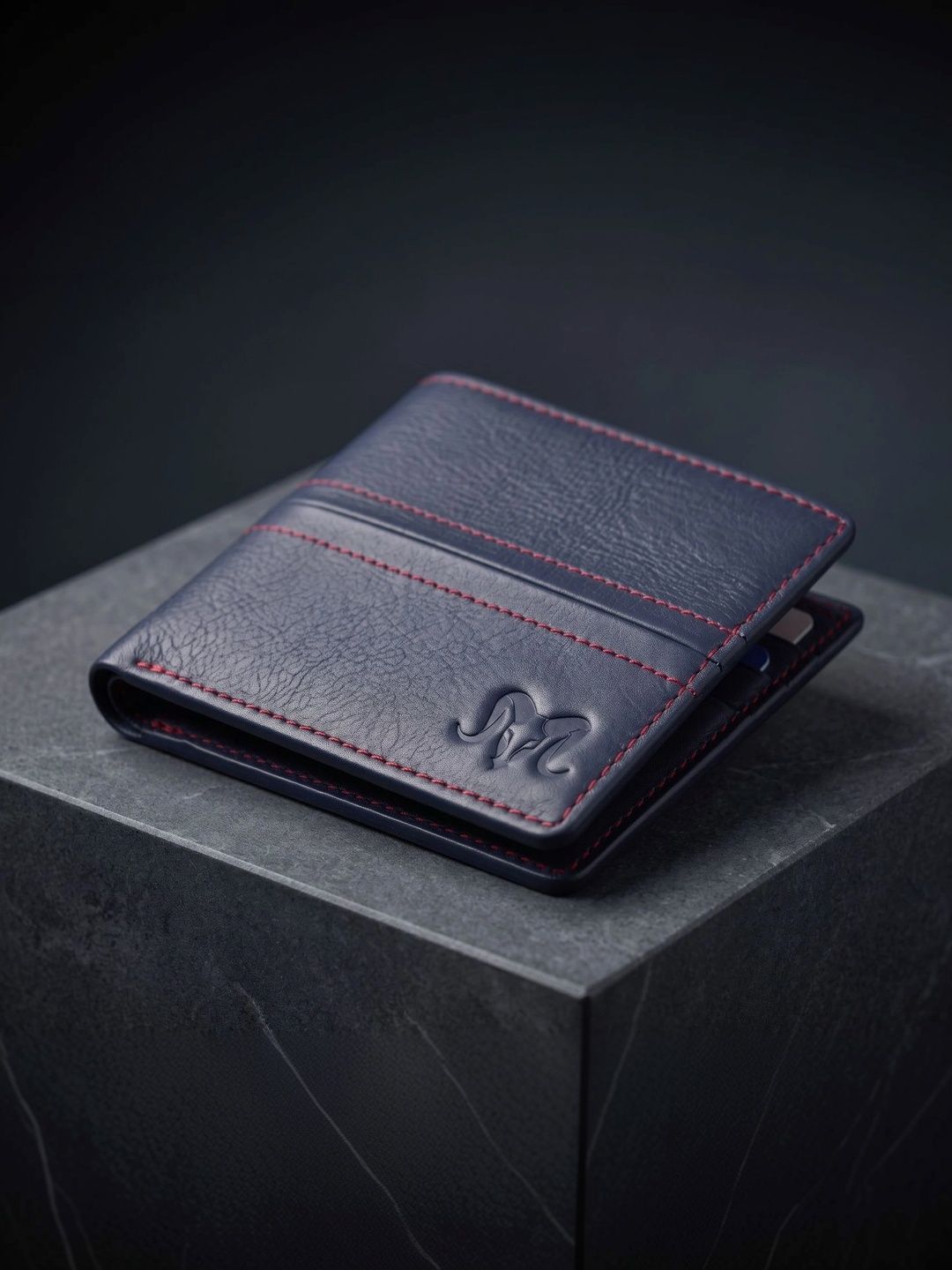 Aries Men Textured Leather Two Fold Wallet-picture-12