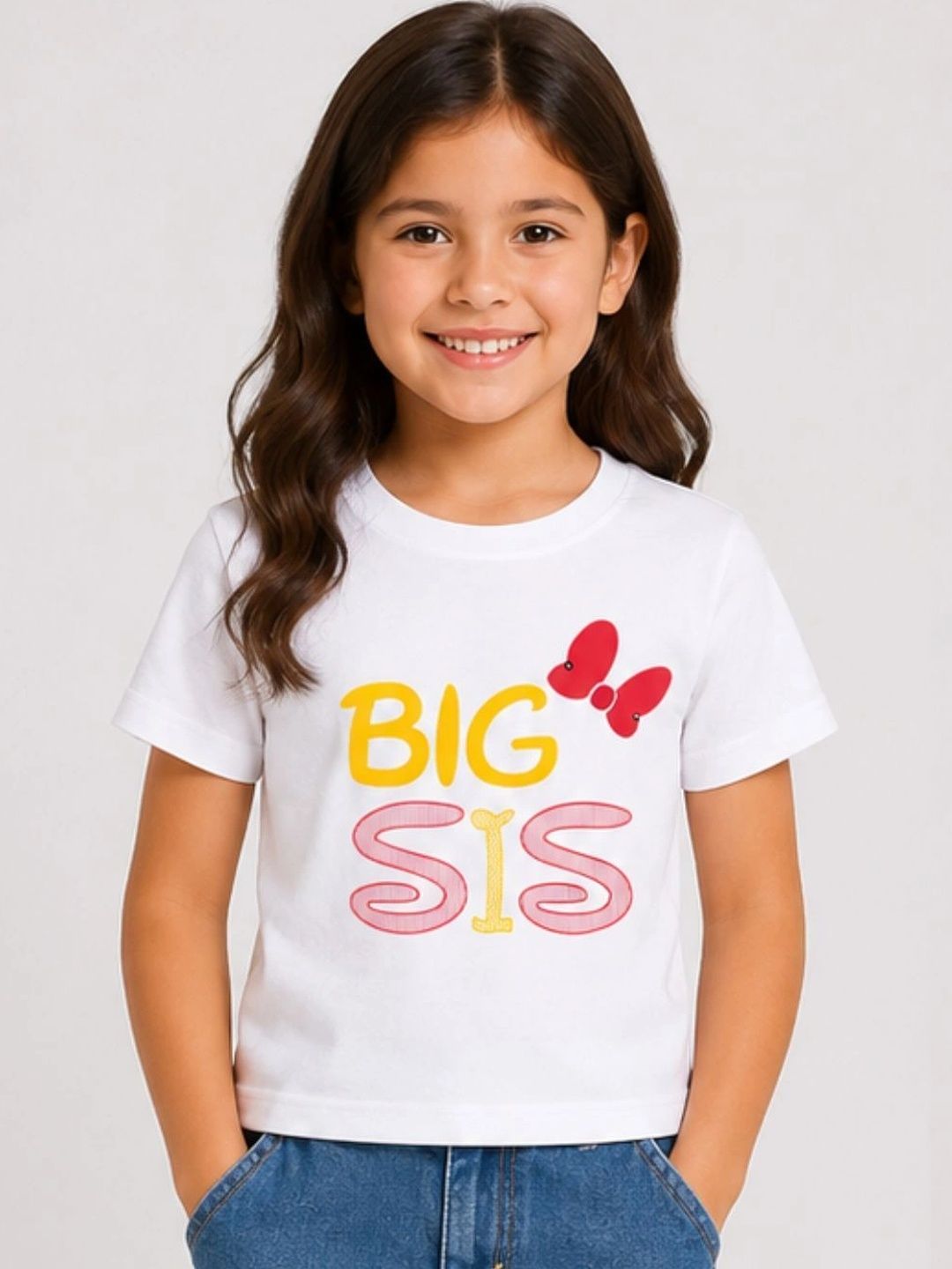 YAK YAK Girls Typography Printed Organic Cotton Applique T-shirt-picture-35