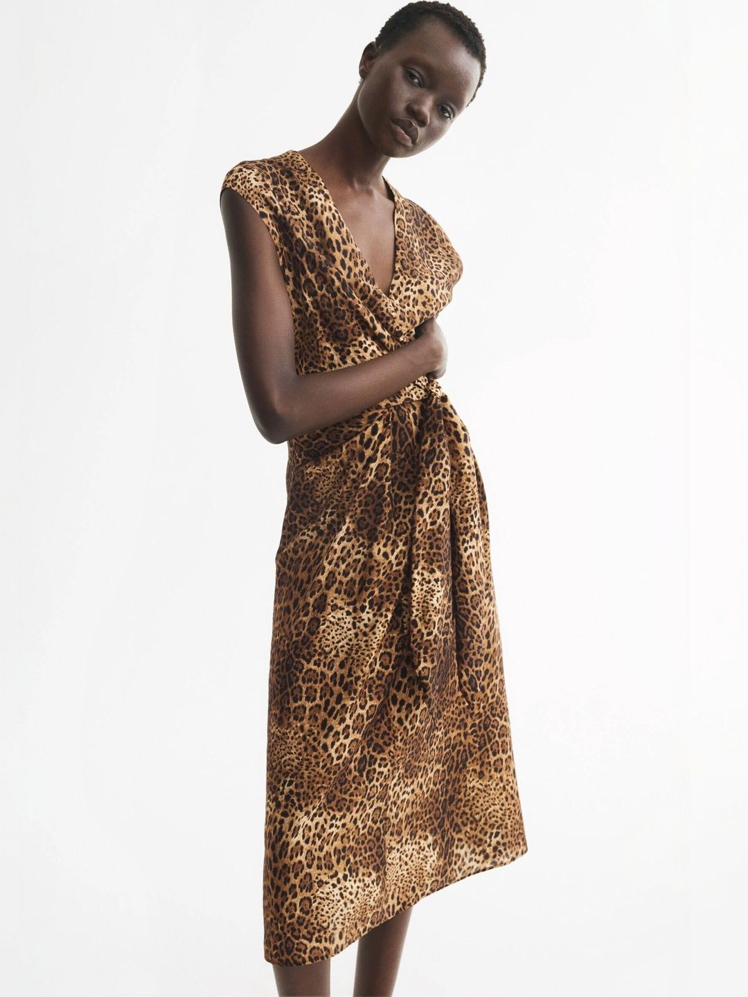 H&M Animal Print Dress-image-44