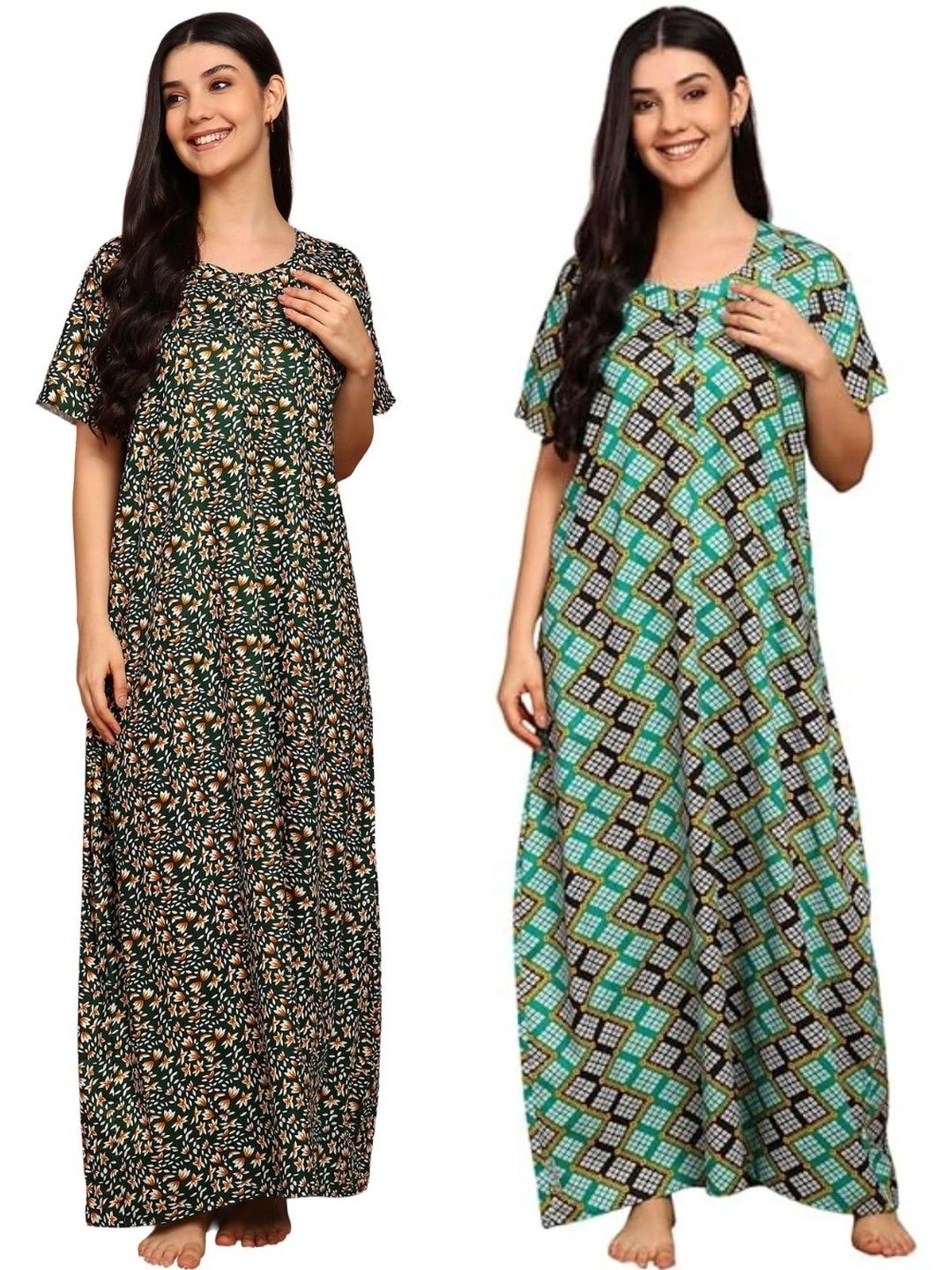 KBNBJ Printed Maxi Nightdress-picture-37