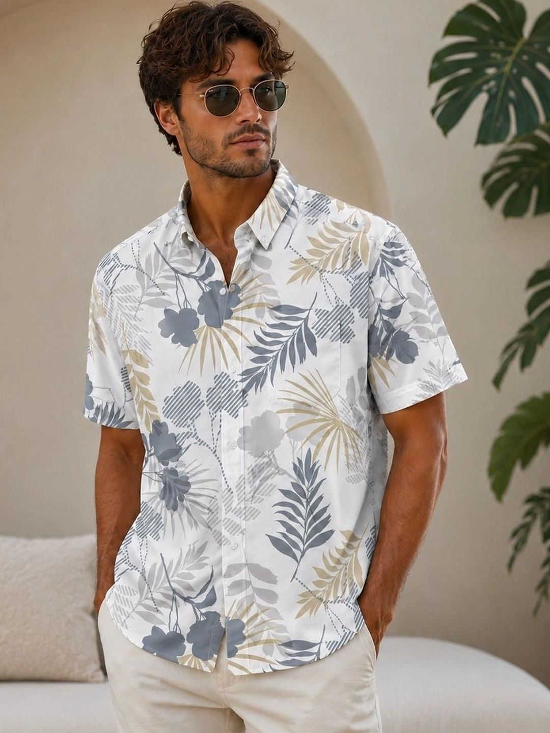 DIGIMI Men Comfort Floral Printed Casual Shirt-picture-45