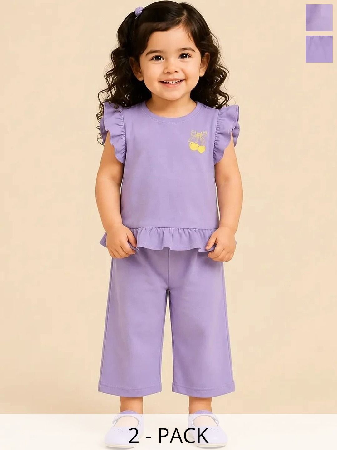 Bloomup Girls Printed Top with Trousers-picture-10