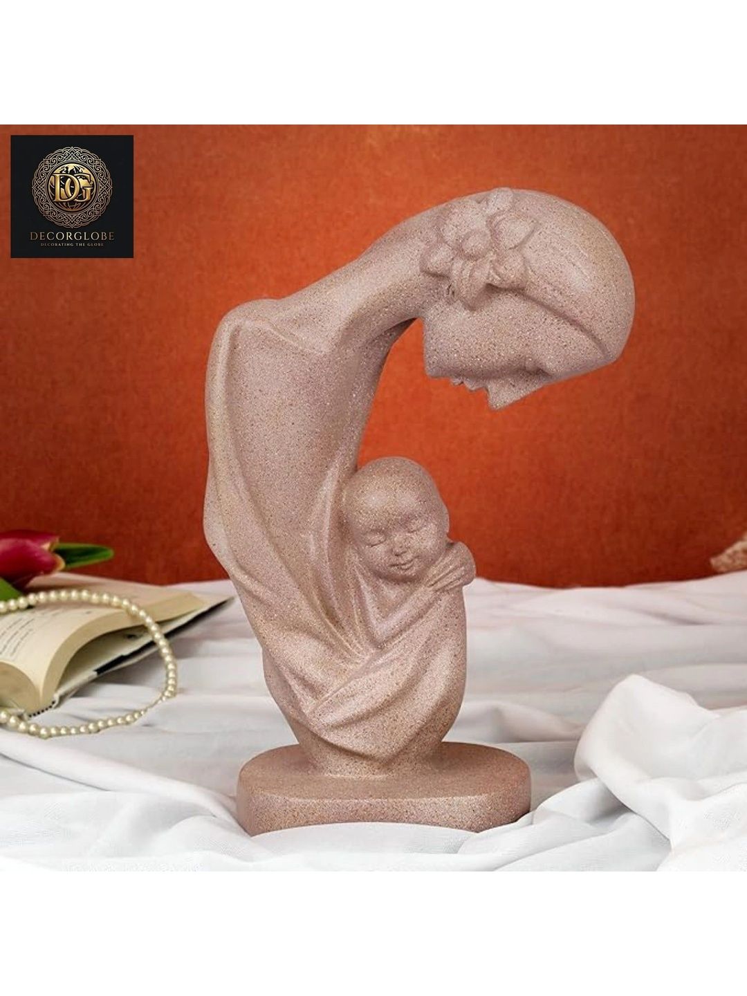 DecorGlobe Beige Figurine Showpiece-picture-5