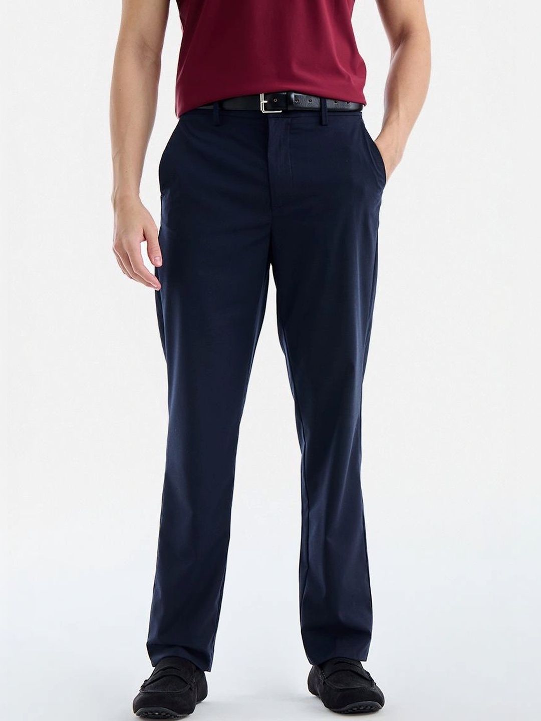Snitch Men Wrinkle Free Trousers-picture-13