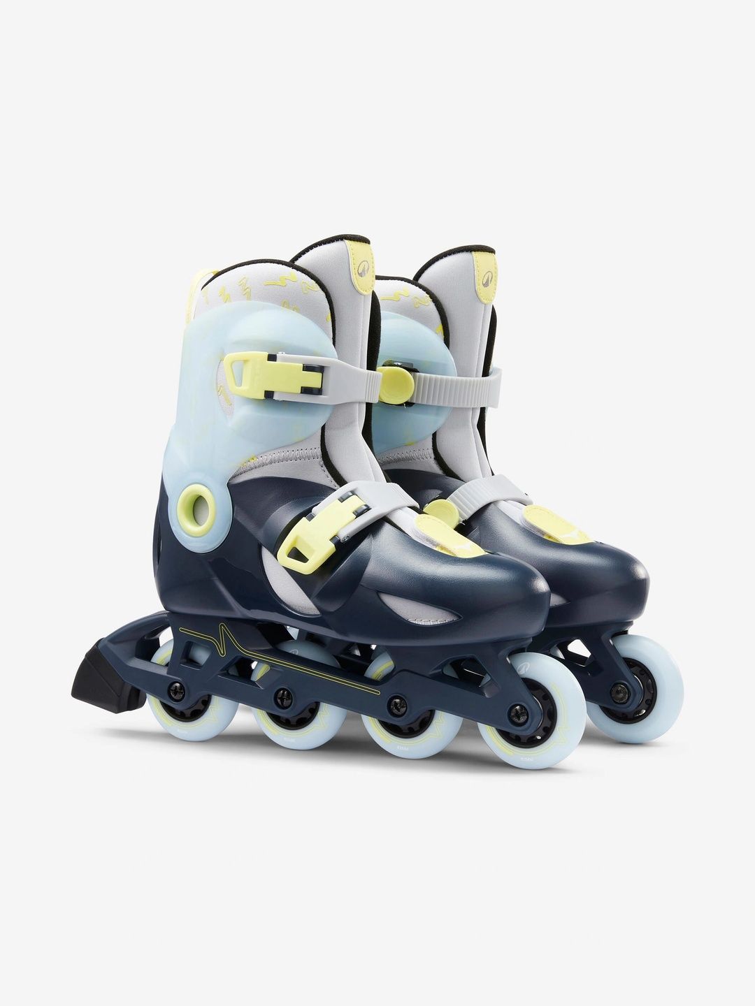 Decathlon Unisex Kids Textile High-Top Skating Non-Marking Shoes-picture-10