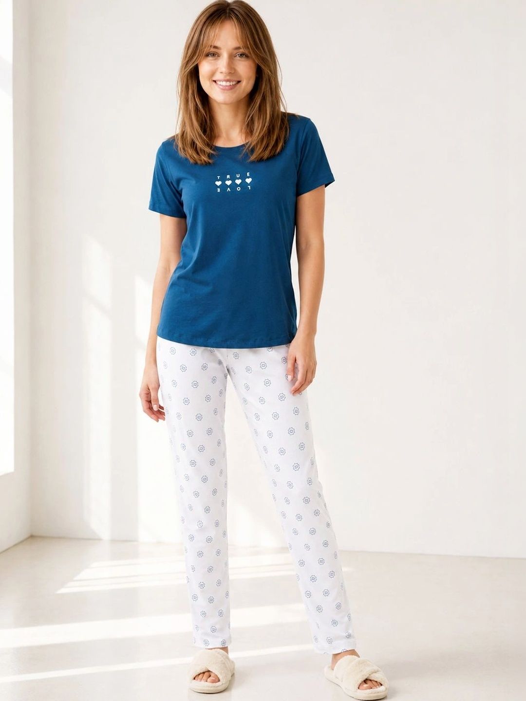 L&M Women Printed Night suit-picture-18