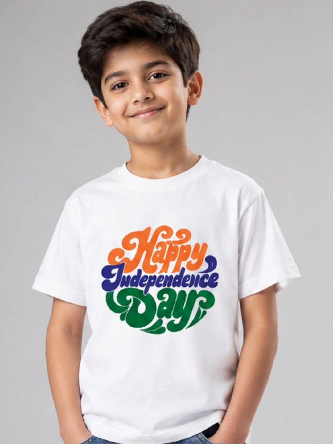 YAK YAK Boys Typography Printed Pure Cotton T-shirt-picture-39