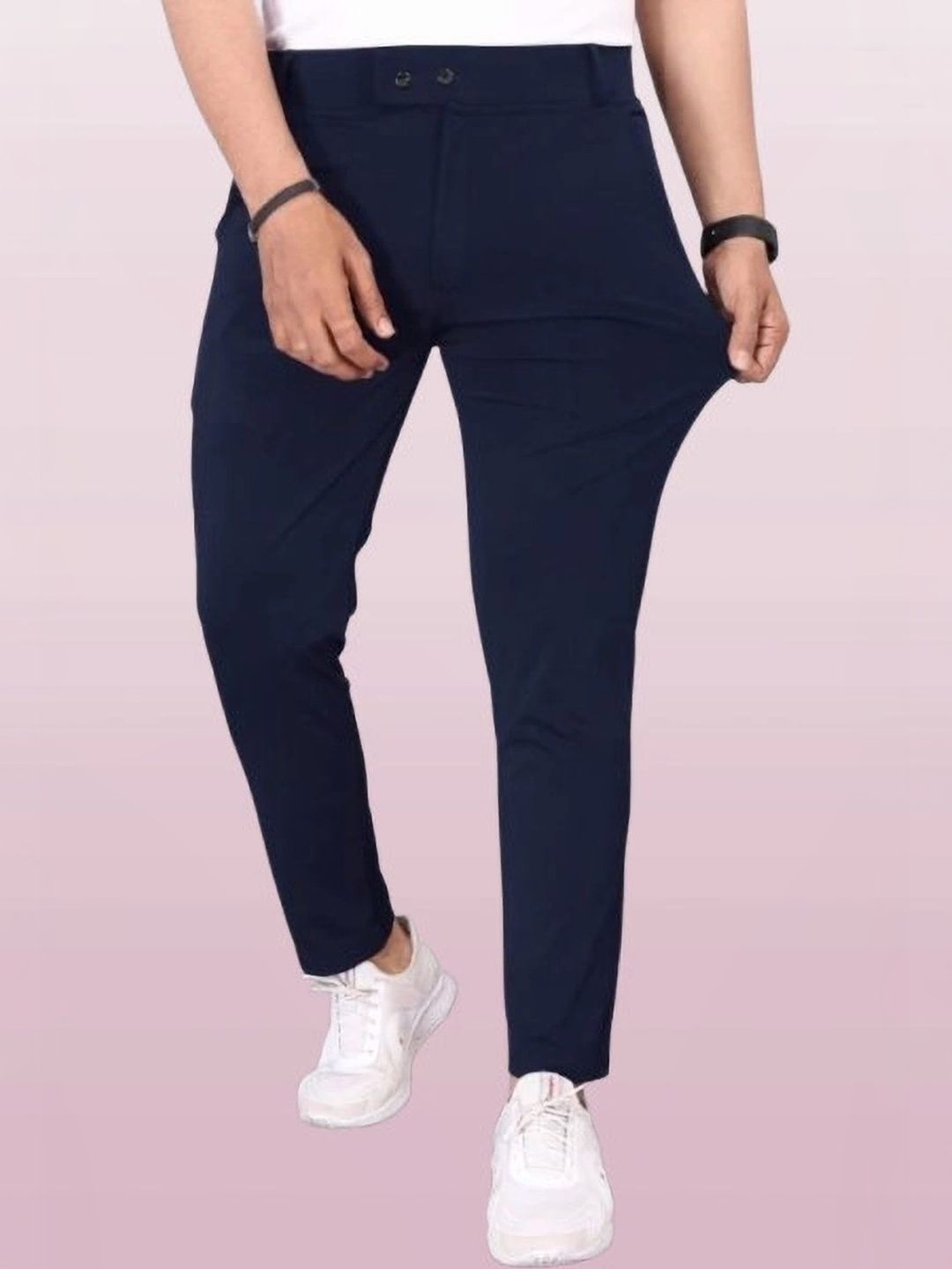 Nk staylish Men Smart Slim Fit Easy Wash Trousers-picture-35
