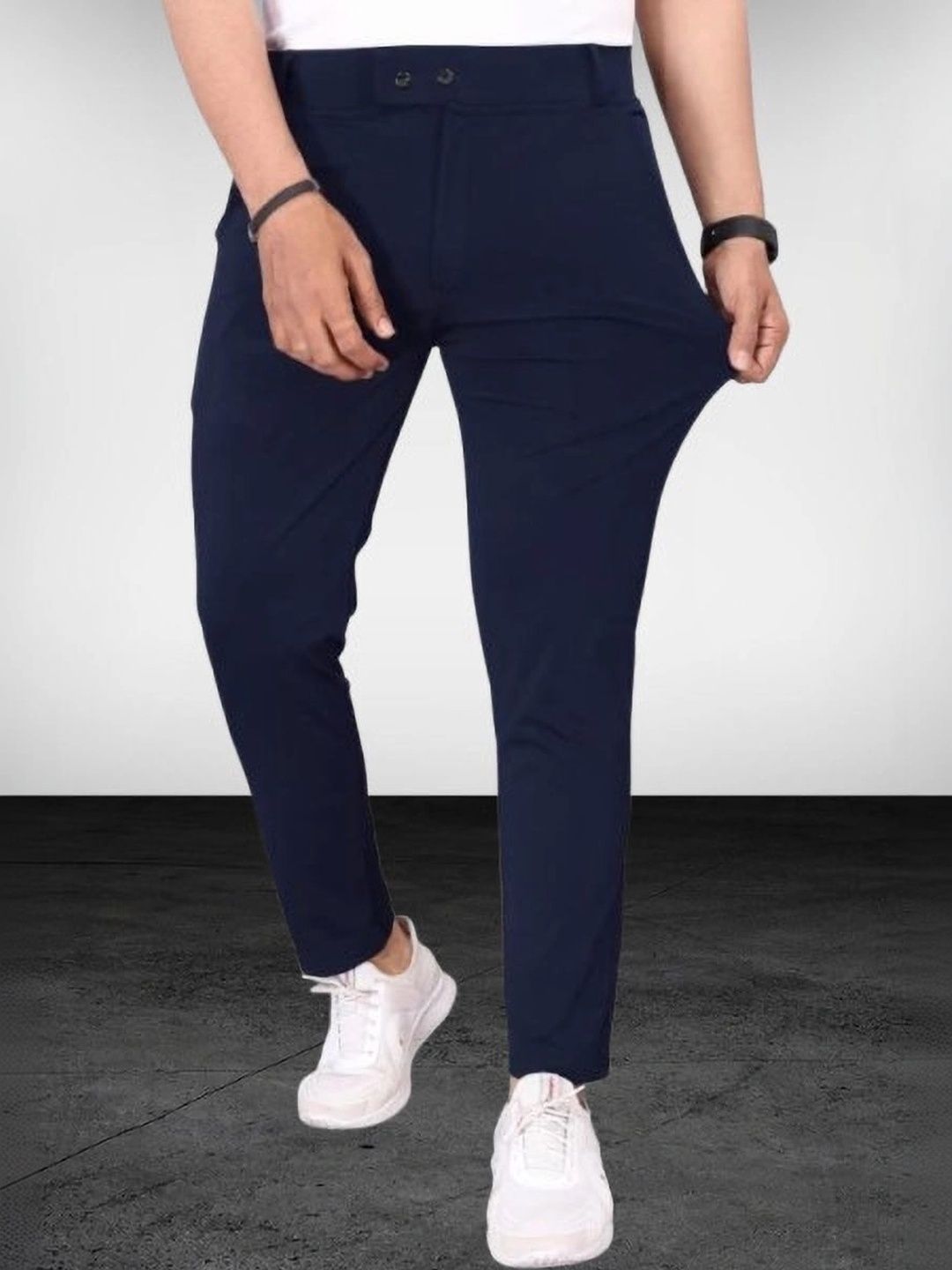 Nk staylish Men Smart Slim Fit Easy Wash Trousers-picture-29