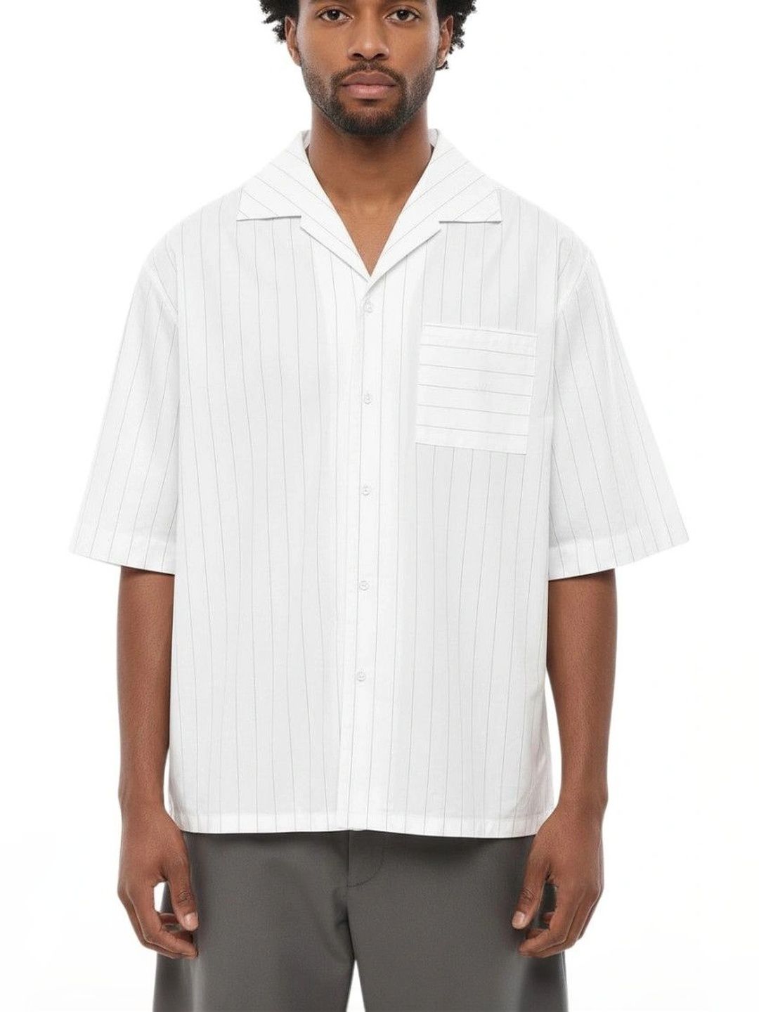 1989 STUDIO Men Pinstripes Striped Casual Shirt-picture-24