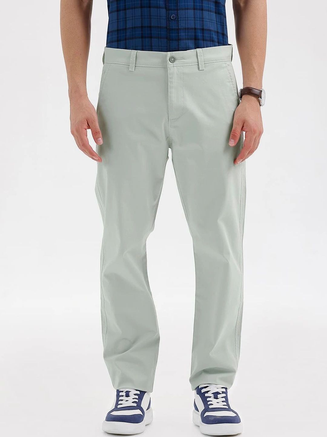 Basics Men Tapered Fit Trousers-picture-50