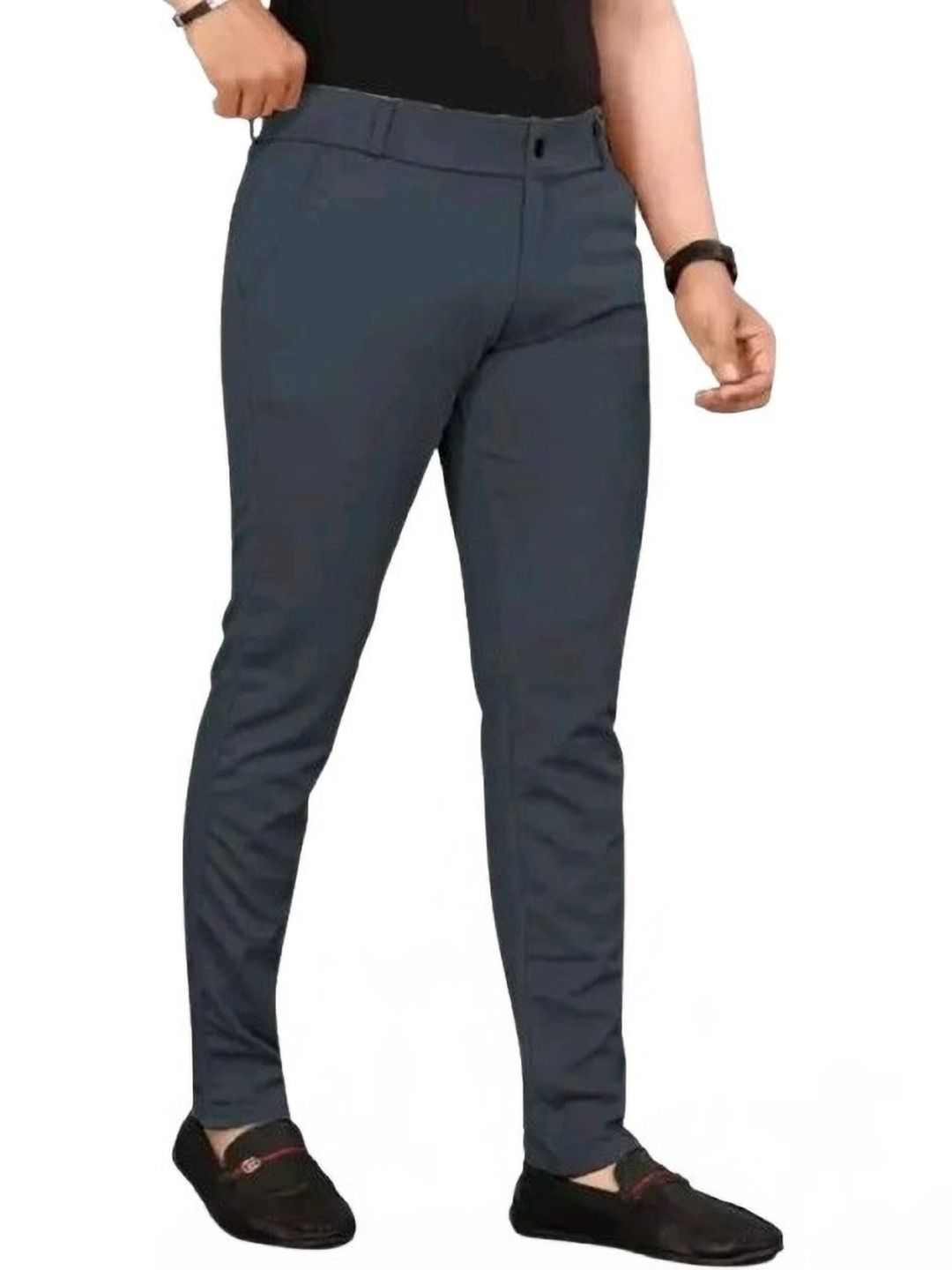 Nk staylish Men Smart Slim Fit Trousers-picture-47